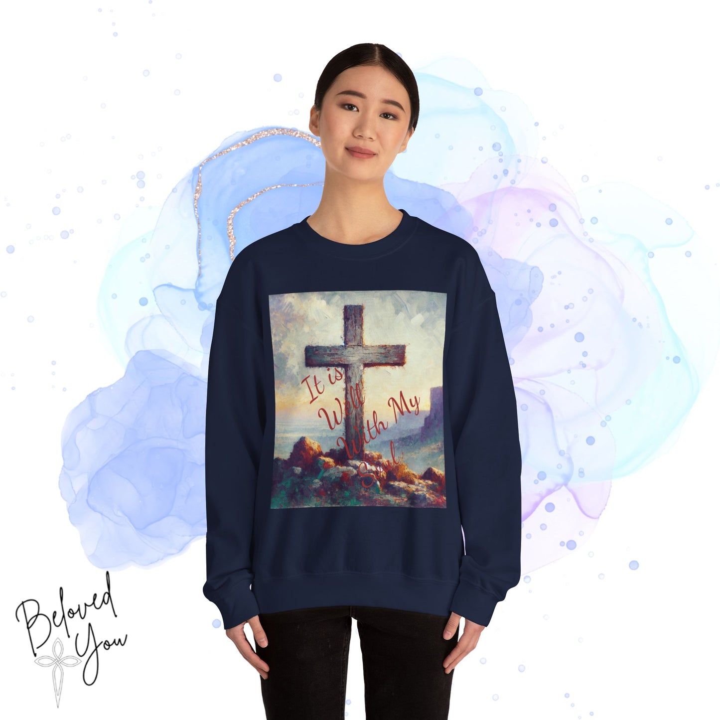 "It is Well With My Soul" - Unisex Crewneck Sweatshirt