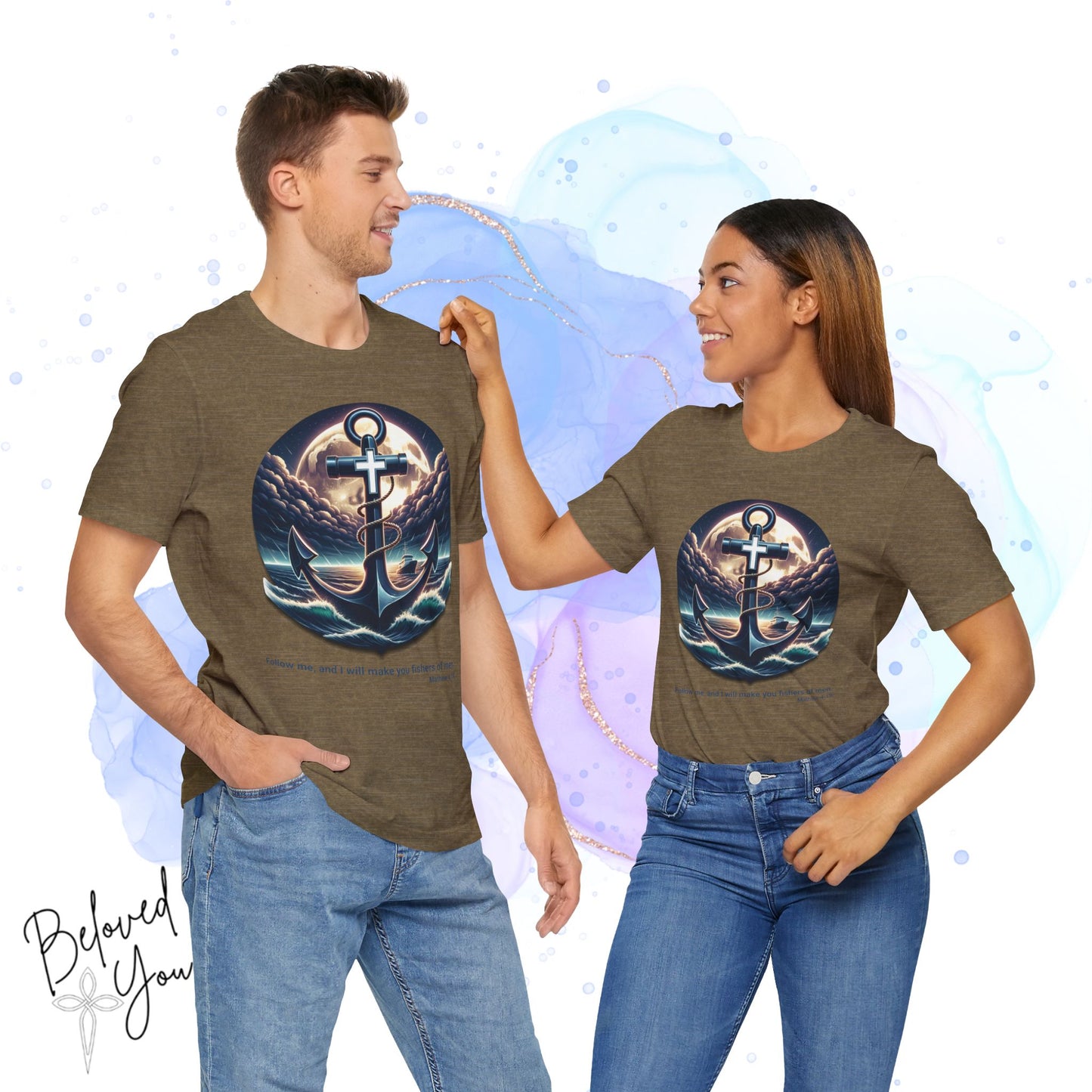 Follow Me, Fisher of Men - Unisex Jersey Short Sleeve Tee