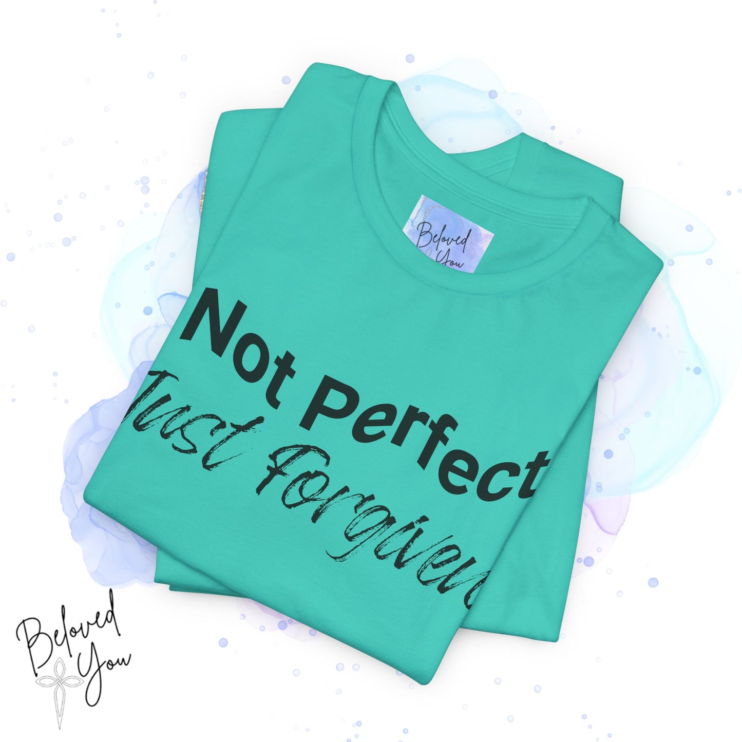 'Not Perfect Just Forgiven' Short Sleeve Tee - Inspirational Casual T-Shirt for Everyday Wear
