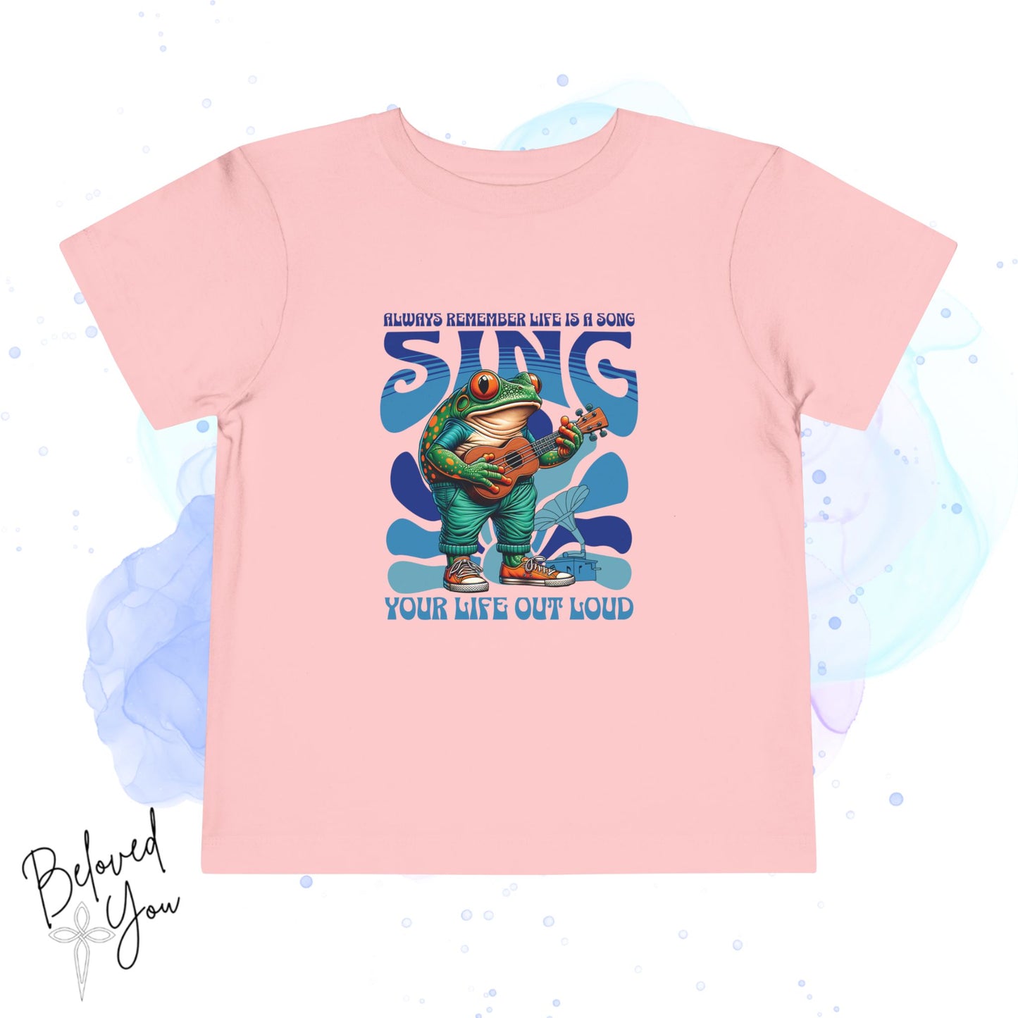 "Sing Your Life Out Loud"- Blue Toddler Short Sleeve Tee