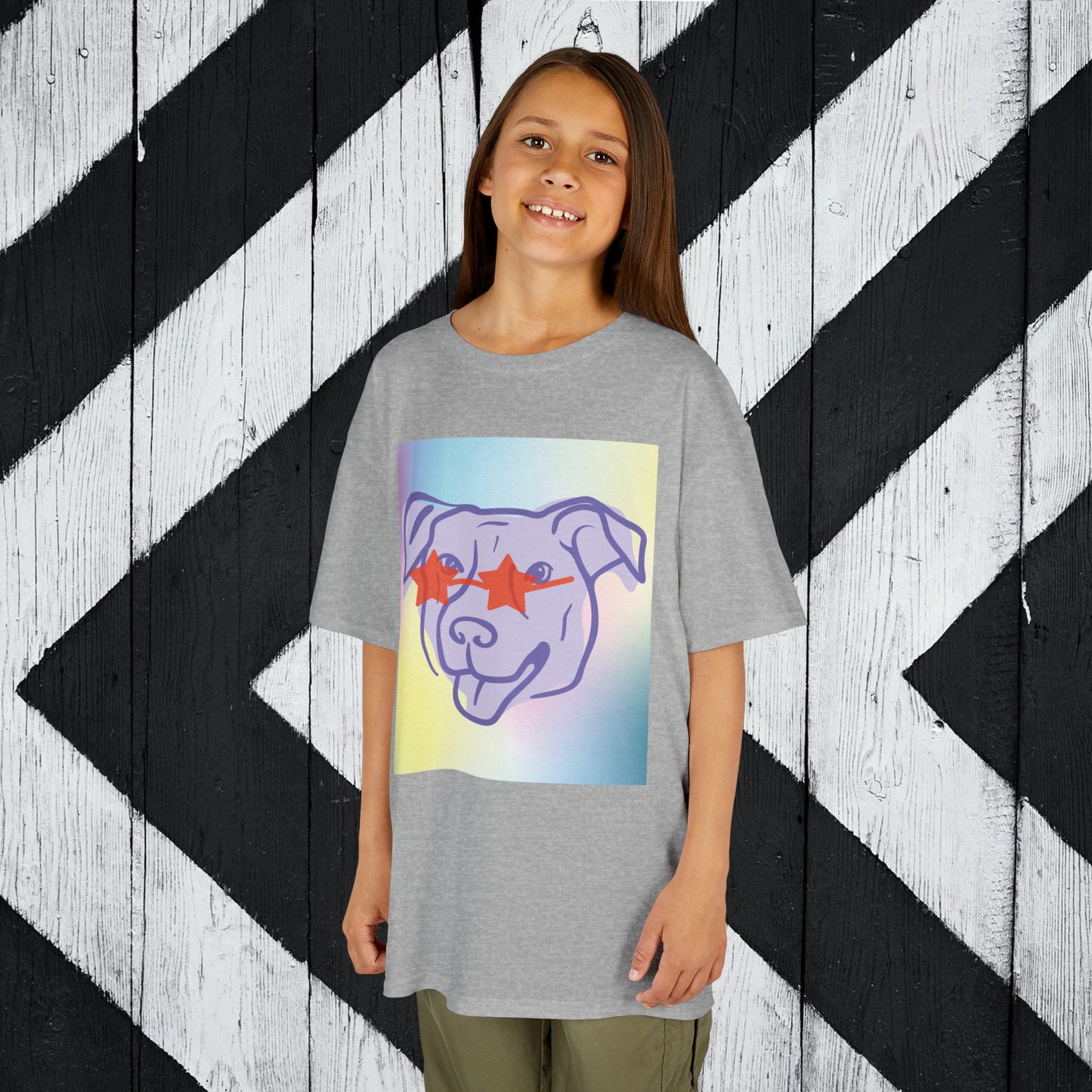 Colorful Dog Graphic Kids Tee - Fun Pet Lover Shirt