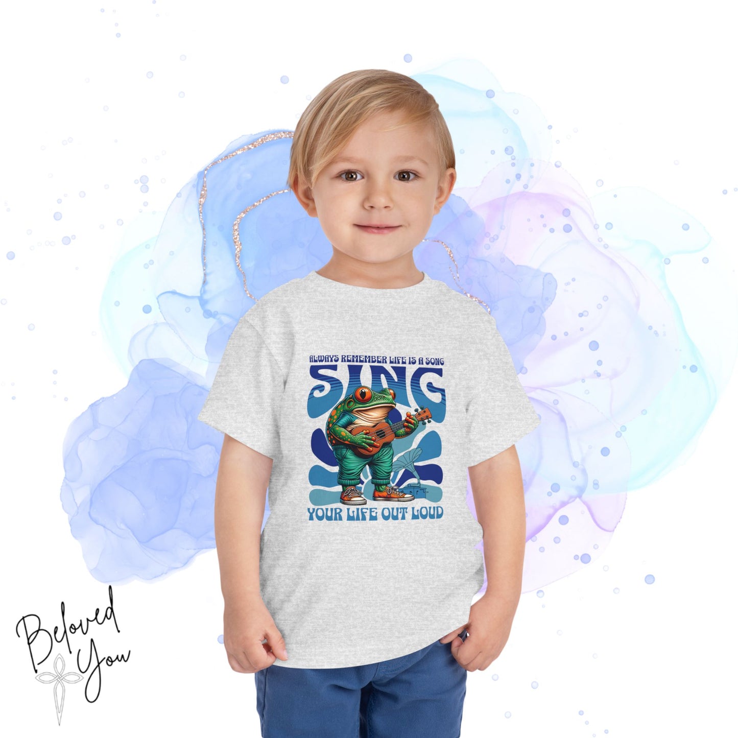 "Sing Your Life Out Loud"- Blue Toddler Short Sleeve Tee