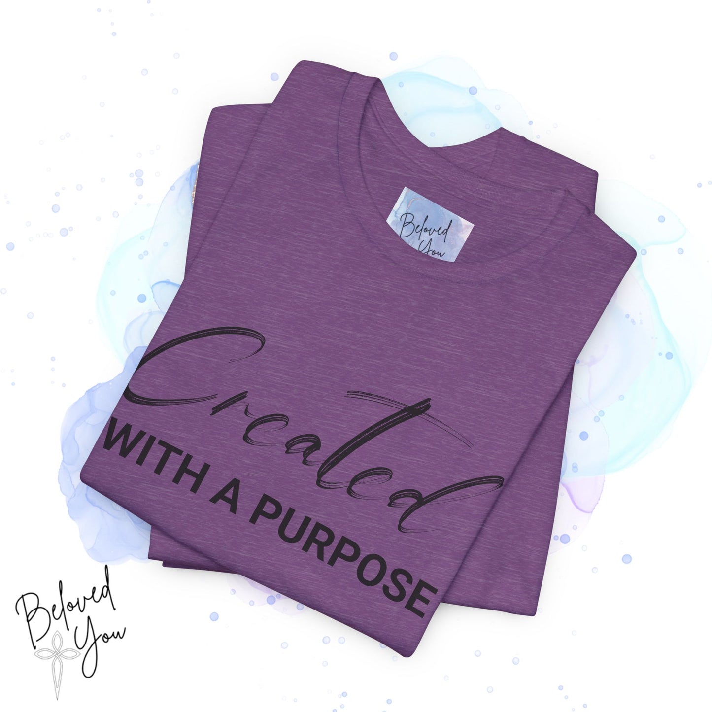 "Created with a Purpose" Jersey Tee | Inspirational Casual Wear