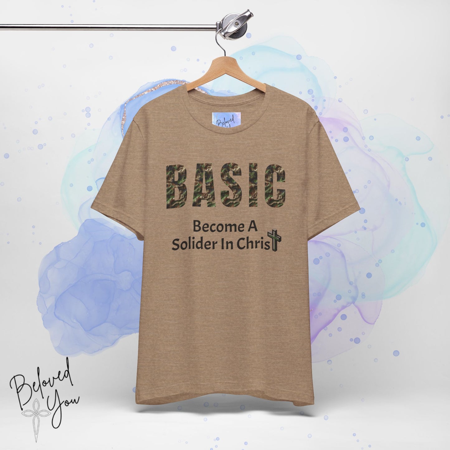 'BASIC - Become A Soldier In Christ' - Unisex Jersey Tee