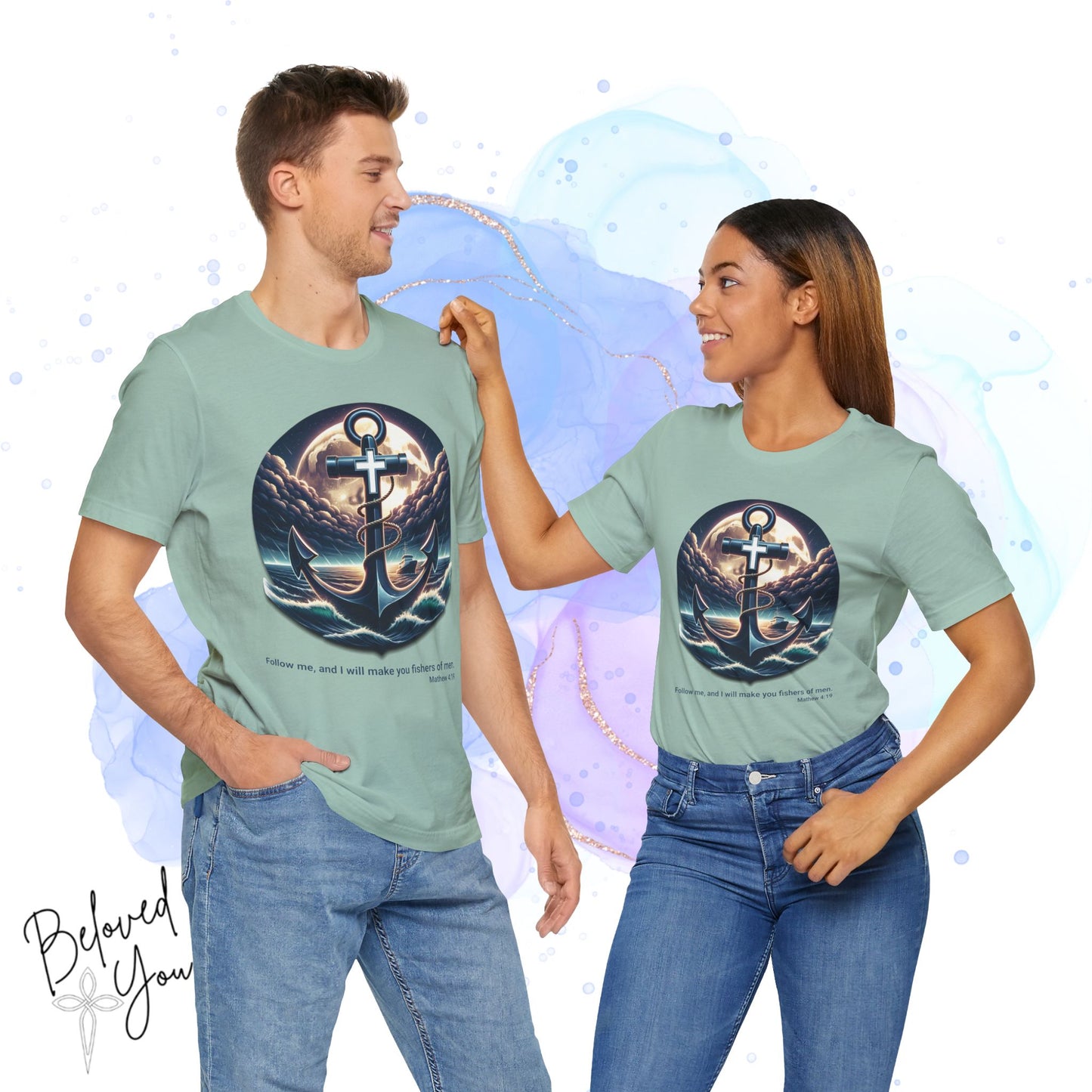 Follow Me, Fisher of Men - Unisex Jersey Short Sleeve Tee