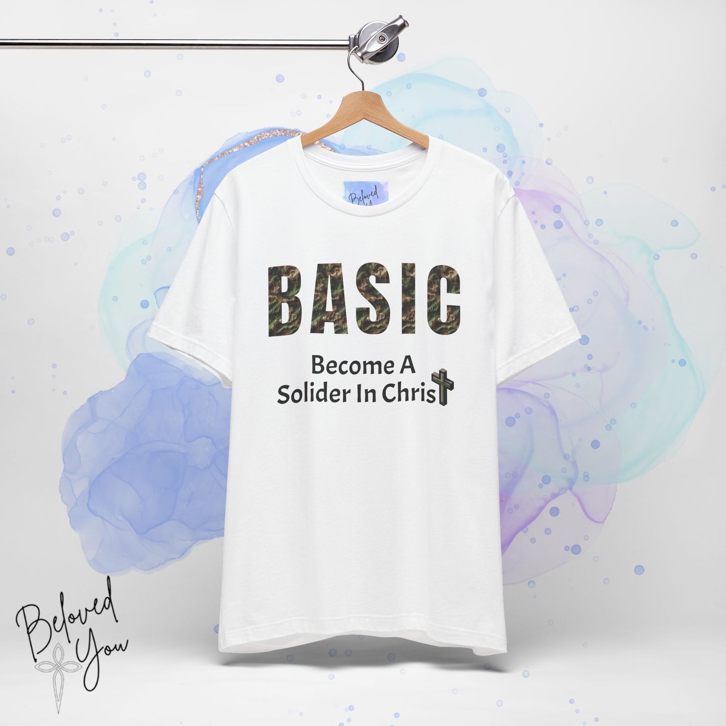 'BASIC - Become A Soldier In Christ' - Unisex Jersey Tee