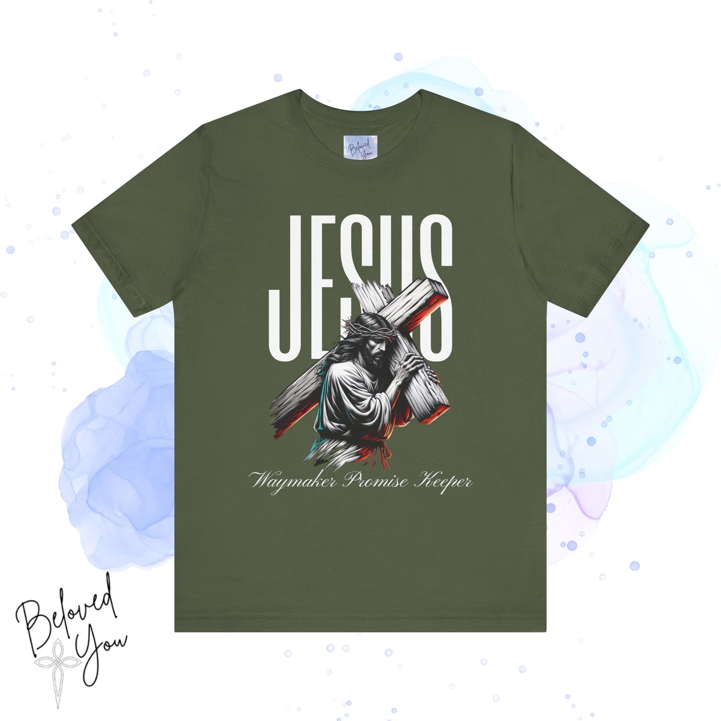 'Jesus Waymaker Promise Keeper' - Unisex Jersey Tee