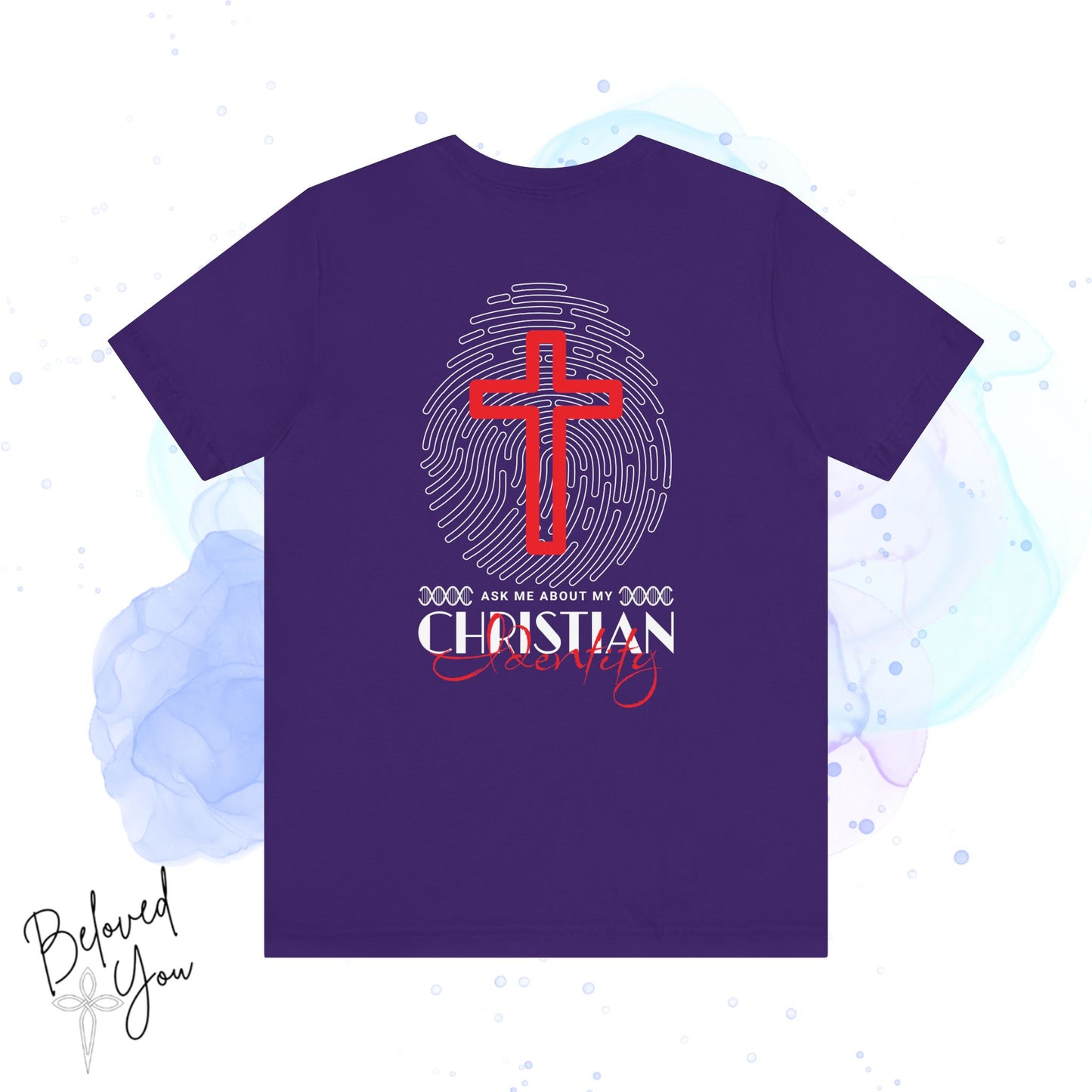 'Ask Me About My Christian Identity' - Unisex Jersey Short Sleeve Tee