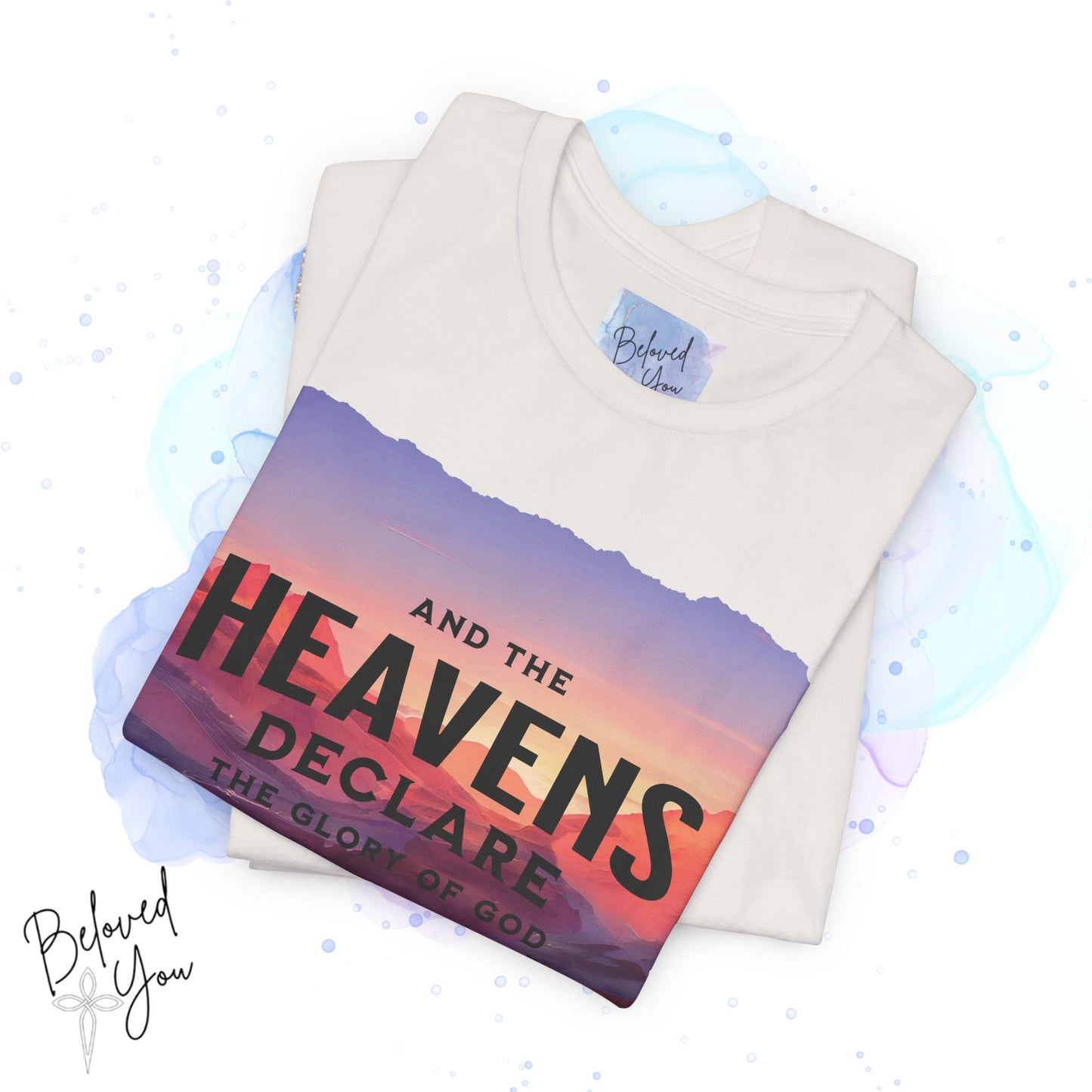 Heavens Declare Graphic Tee - Inspirational Unisex Jersey T-Shirt