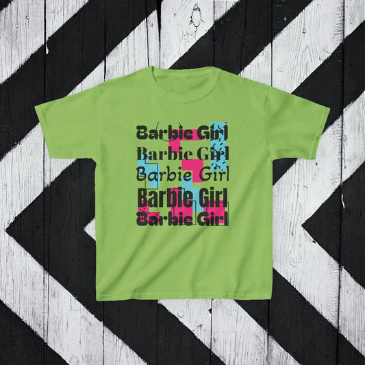 Barbie Girl Kids Heavy Cotton Tee - Fun and Stylish for Young Fans