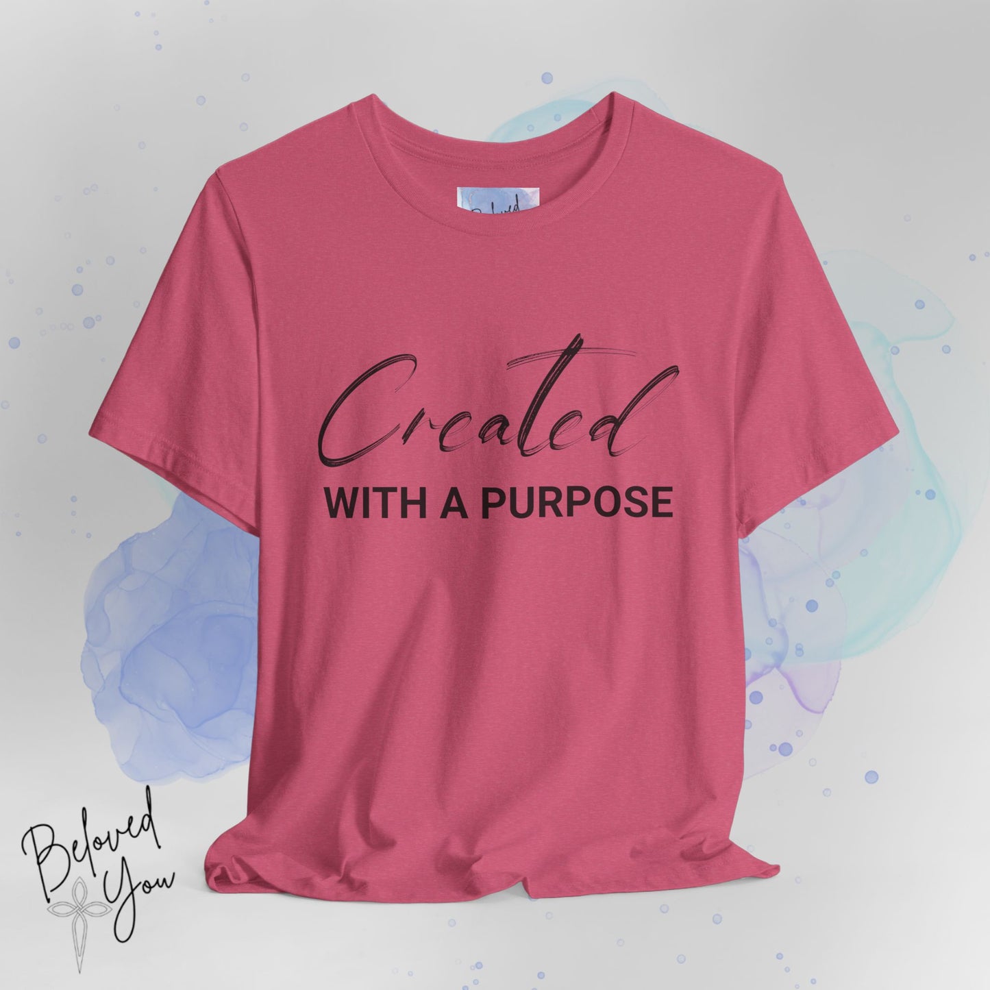 "Created with a Purpose" Jersey Tee | Inspirational Casual Wear