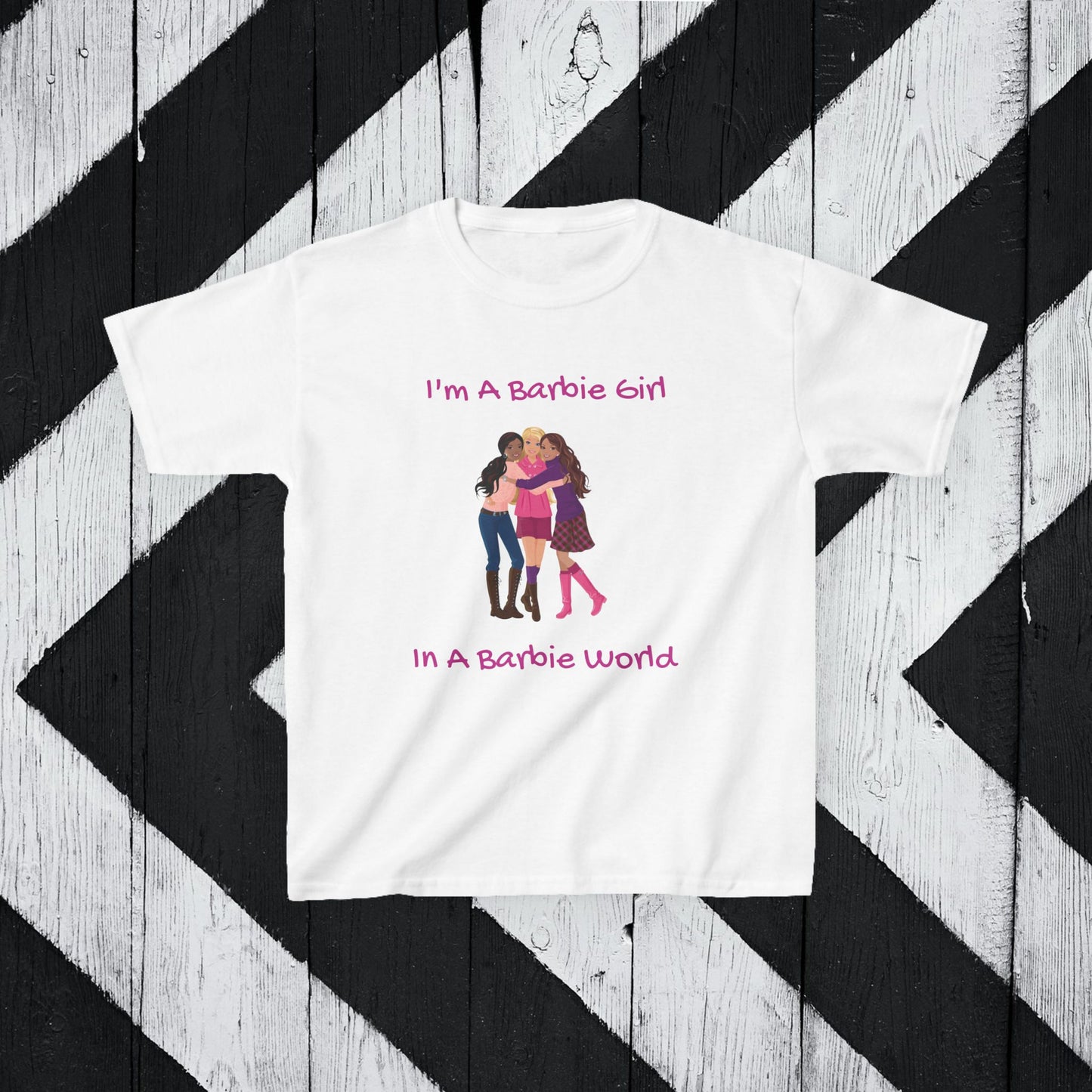 I'm A Barbie Girl Kids Heavy Cotton Tee – Fun & Playful T-Shirt for Young Fans