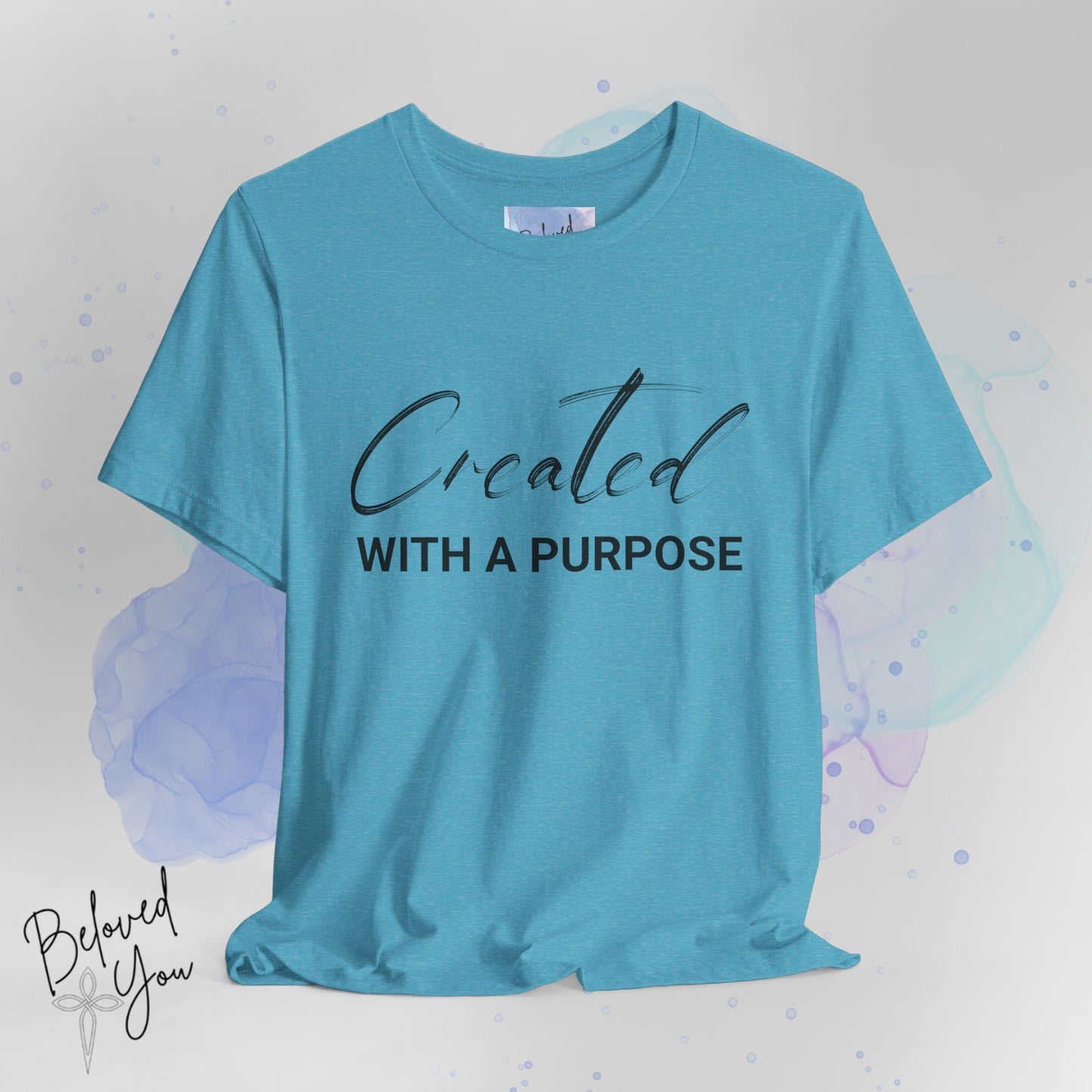 "Created with a Purpose" Jersey Tee | Inspirational Casual Wear