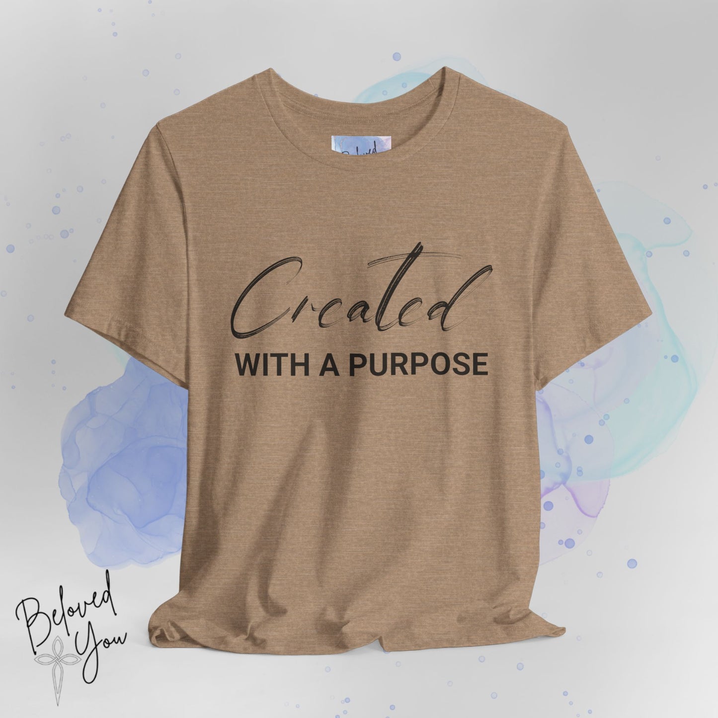 "Created with a Purpose" Jersey Tee | Inspirational Casual Wear