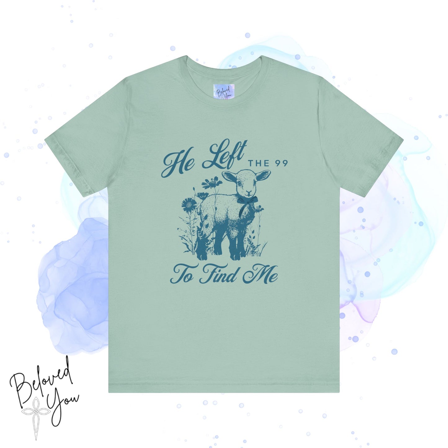 He Left the 99 For Me Tee - Vintage Faith Graphic Shirt