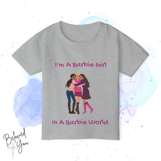 I'm A Barbie Girl Toddler T-Shirt - Cute & Fun Kids Tee for Barbie Lovers