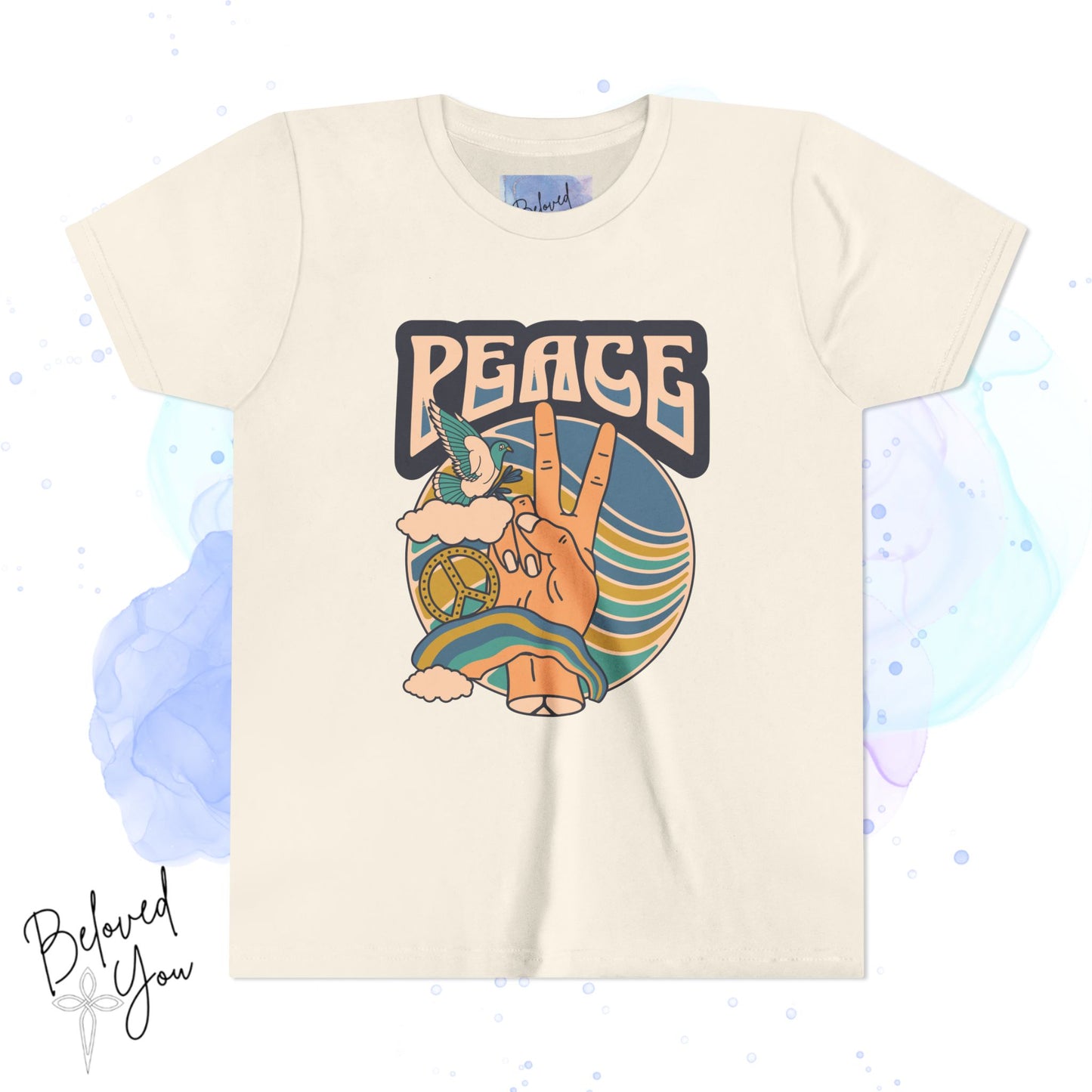 Youth Peace - Blue Green Gold Short Sleeve Tee