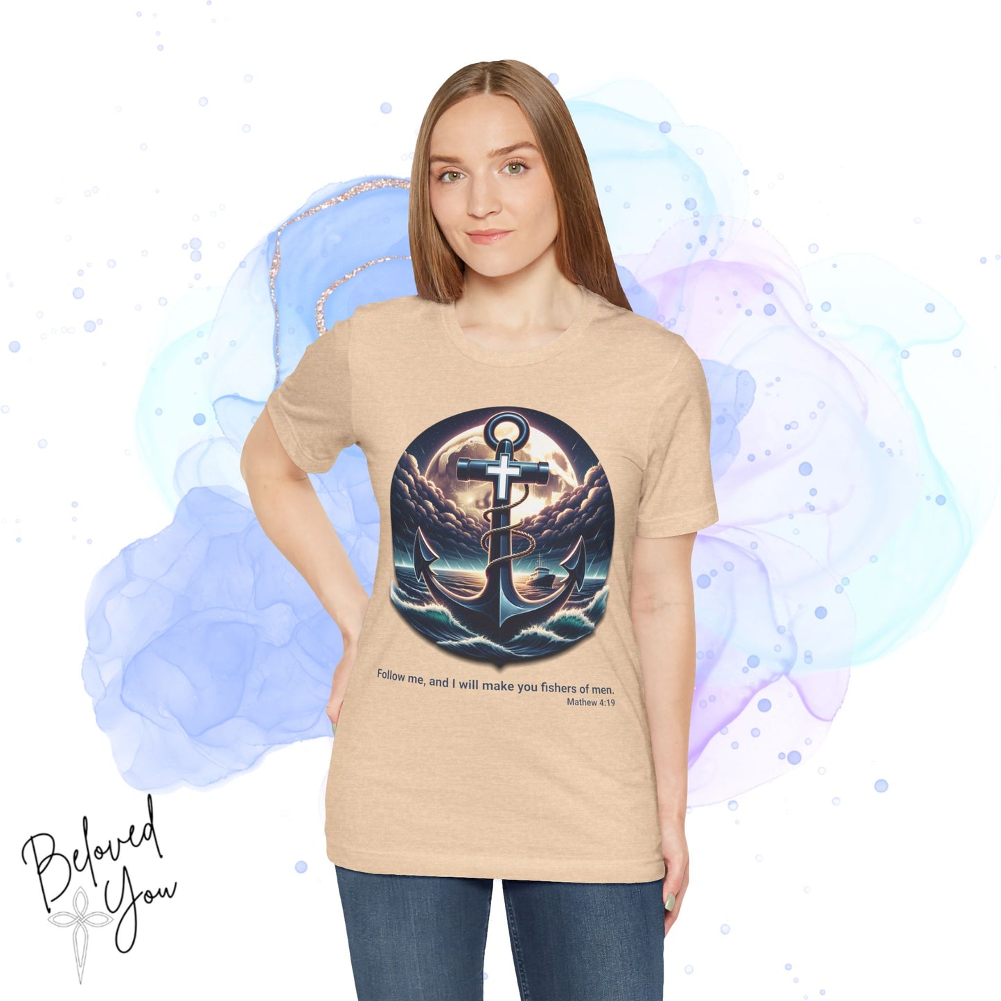 Follow Me, Fisher of Men - Unisex Jersey Short Sleeve Tee
