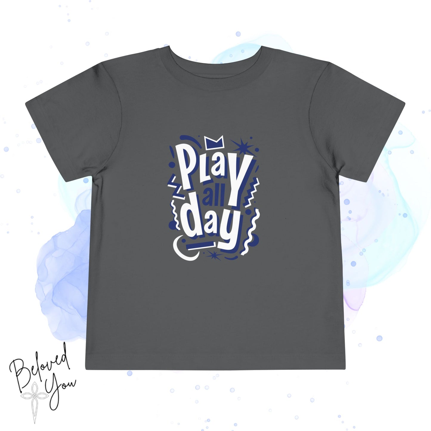 Fun Play All Day - Blue Toddler Short Sleeve Tee