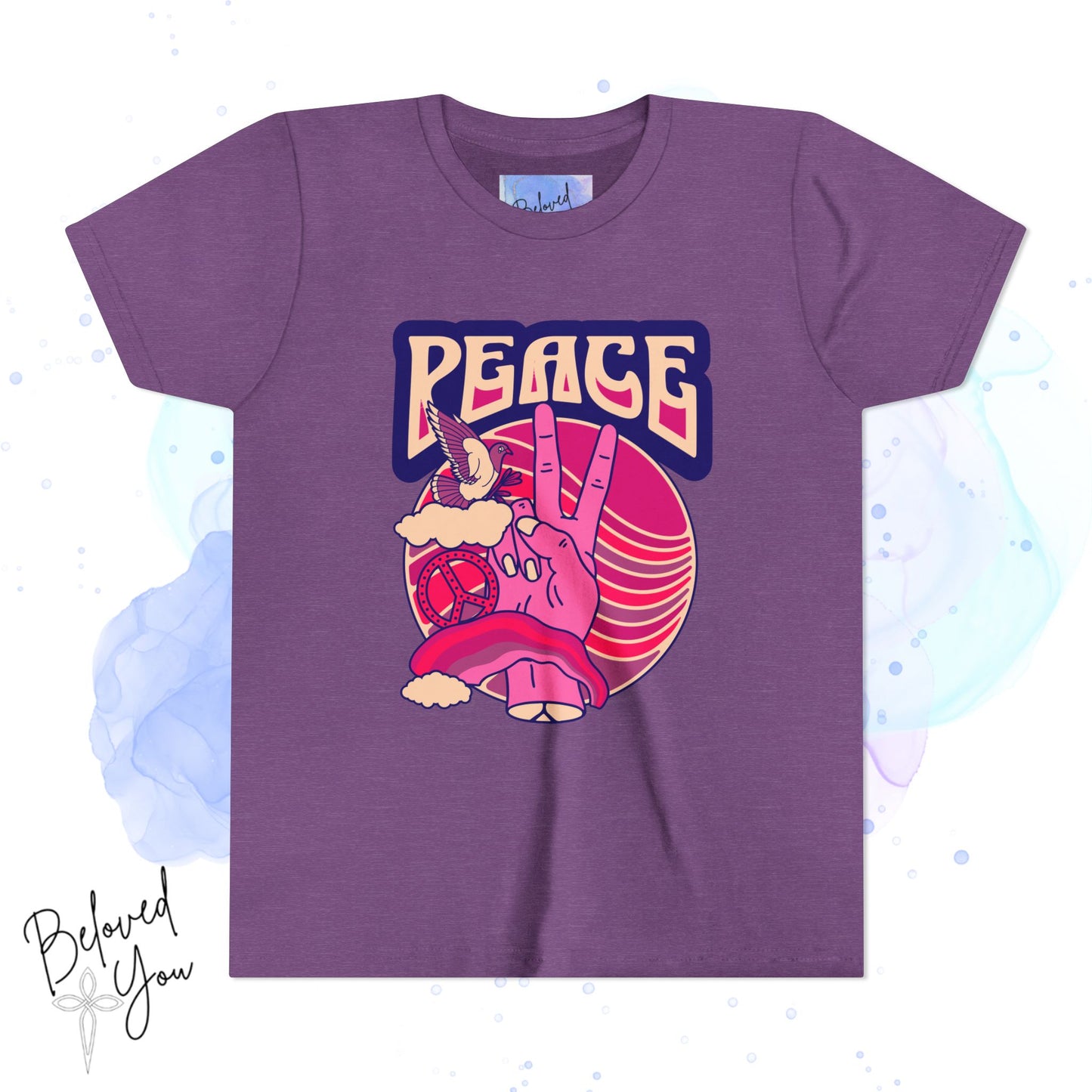 Youth Peace- Pink Short Sleeve Tee