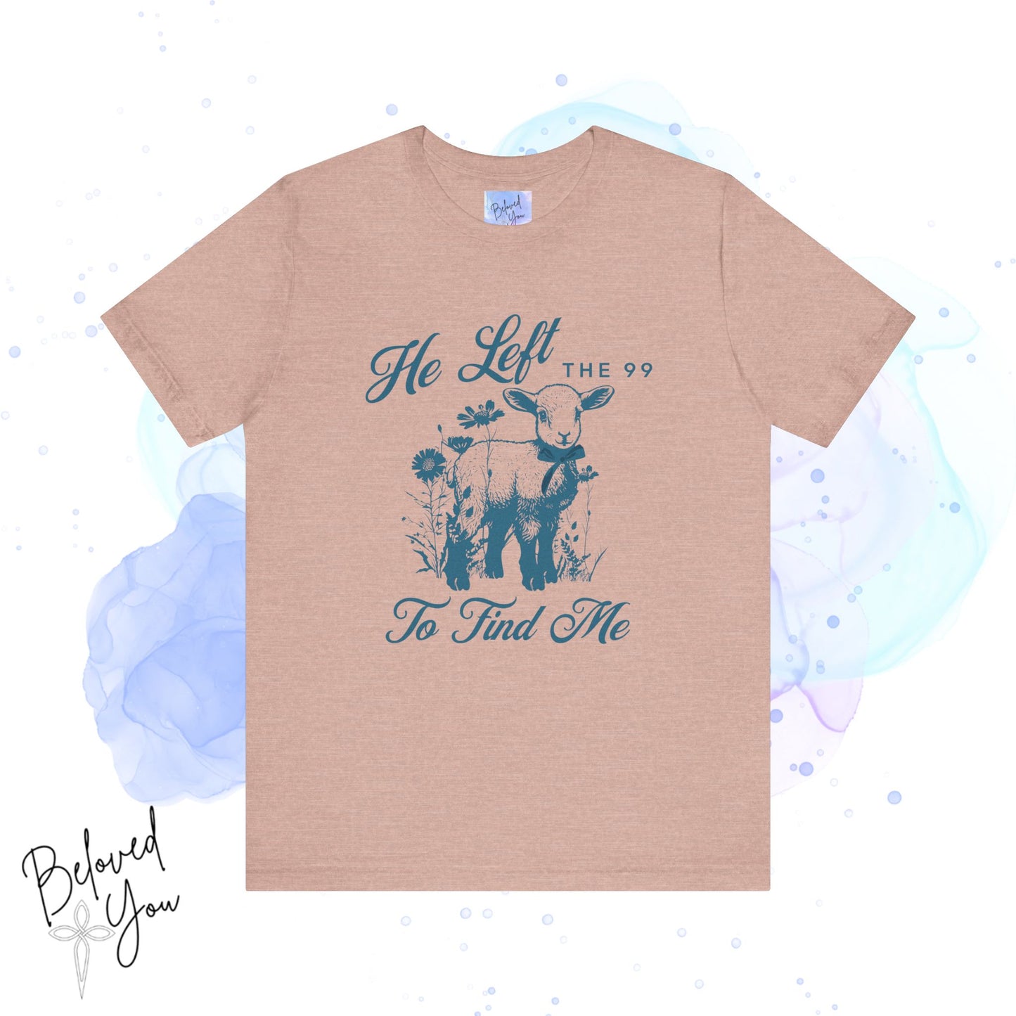 He Left the 99 For Me Tee - Vintage Faith Graphic Shirt