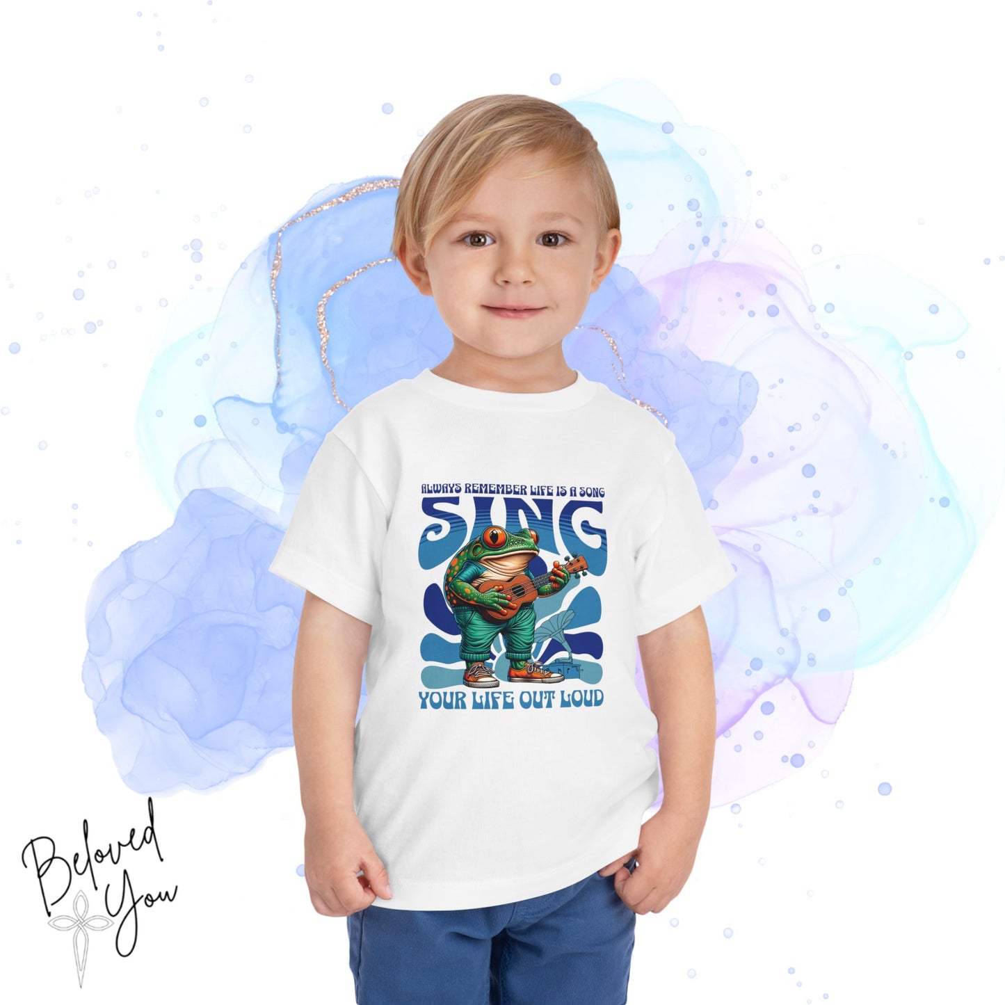 "Sing Your Life Out Loud"- Blue Toddler Short Sleeve Tee