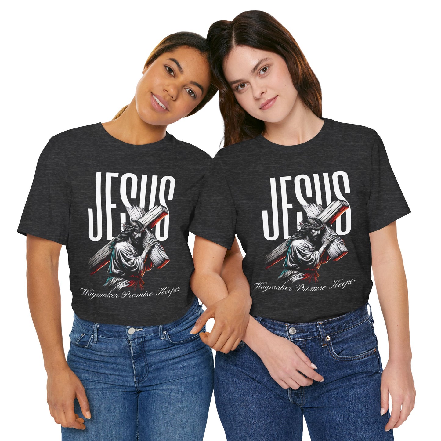 'Jesus Waymaker Promise Keeper' - Unisex Jersey Tee