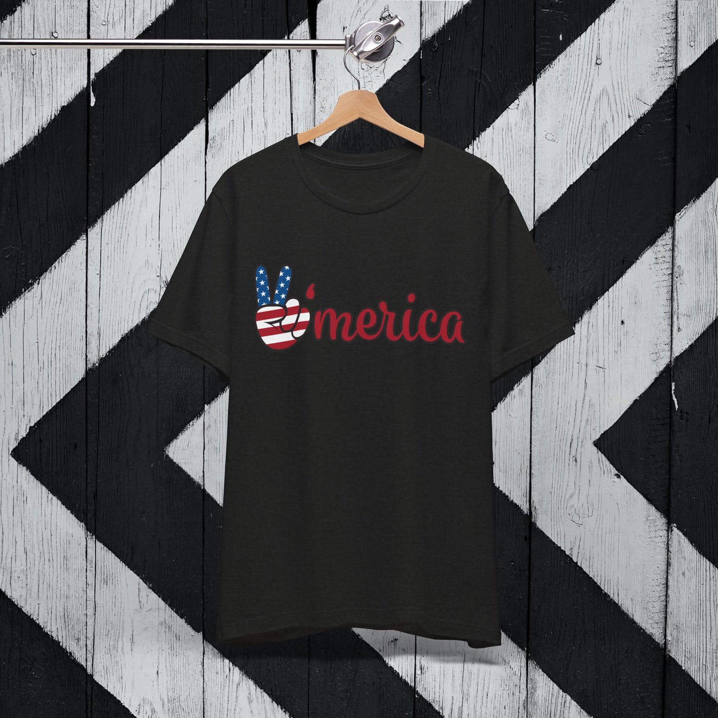 Peaceful America Tee - Unisex Jersey Short Sleeve Shirt for Patriotic Celebrations