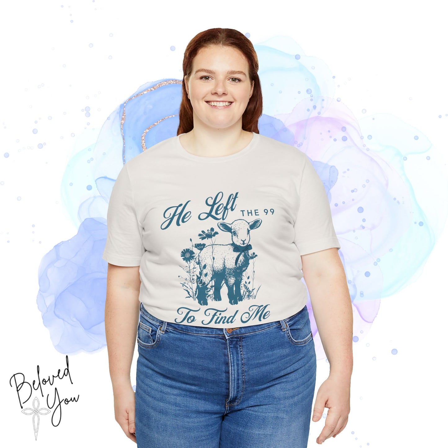 He Left the 99 For Me Tee - Vintage Faith Graphic Shirt