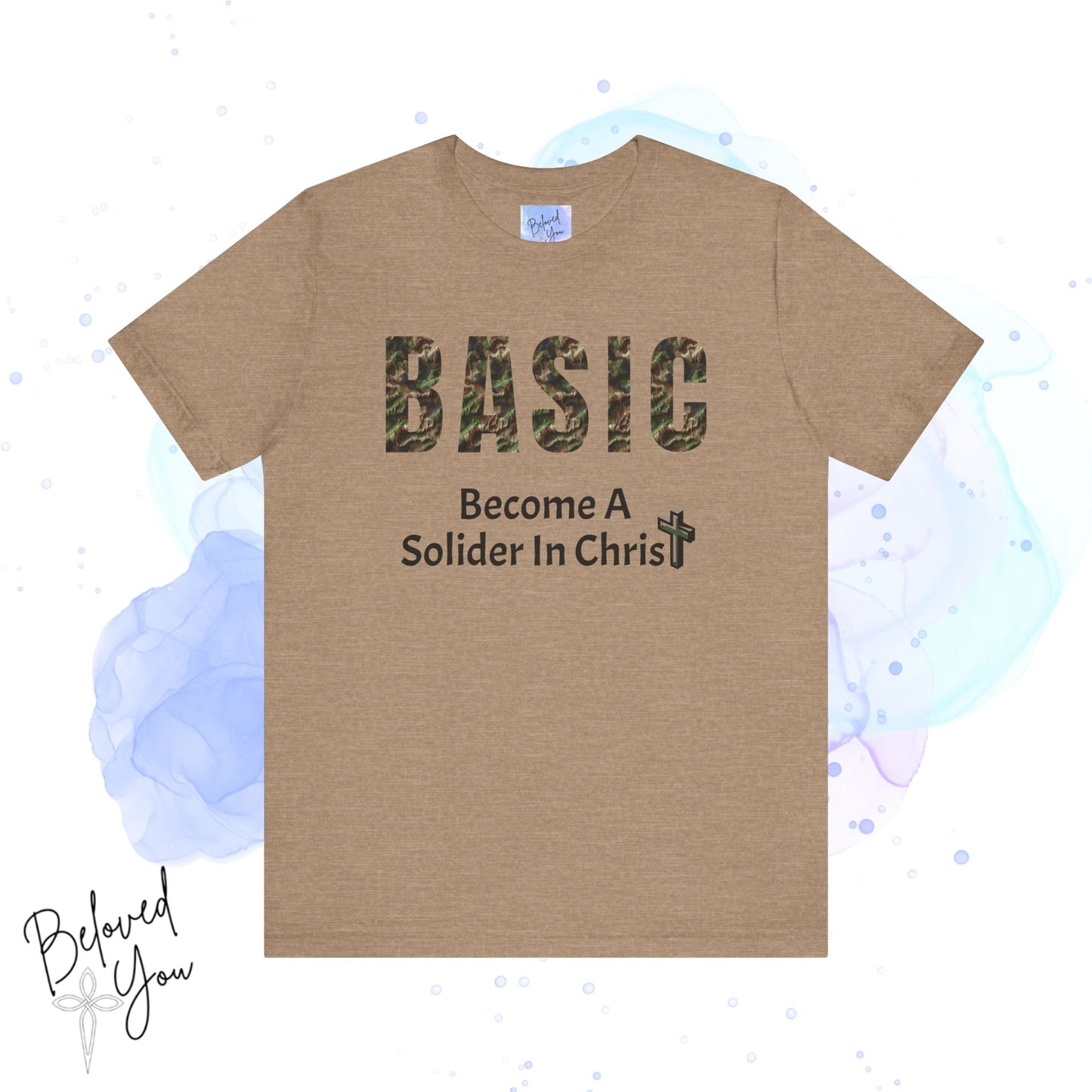 'BASIC - Become A Soldier In Christ' - Unisex Jersey Tee