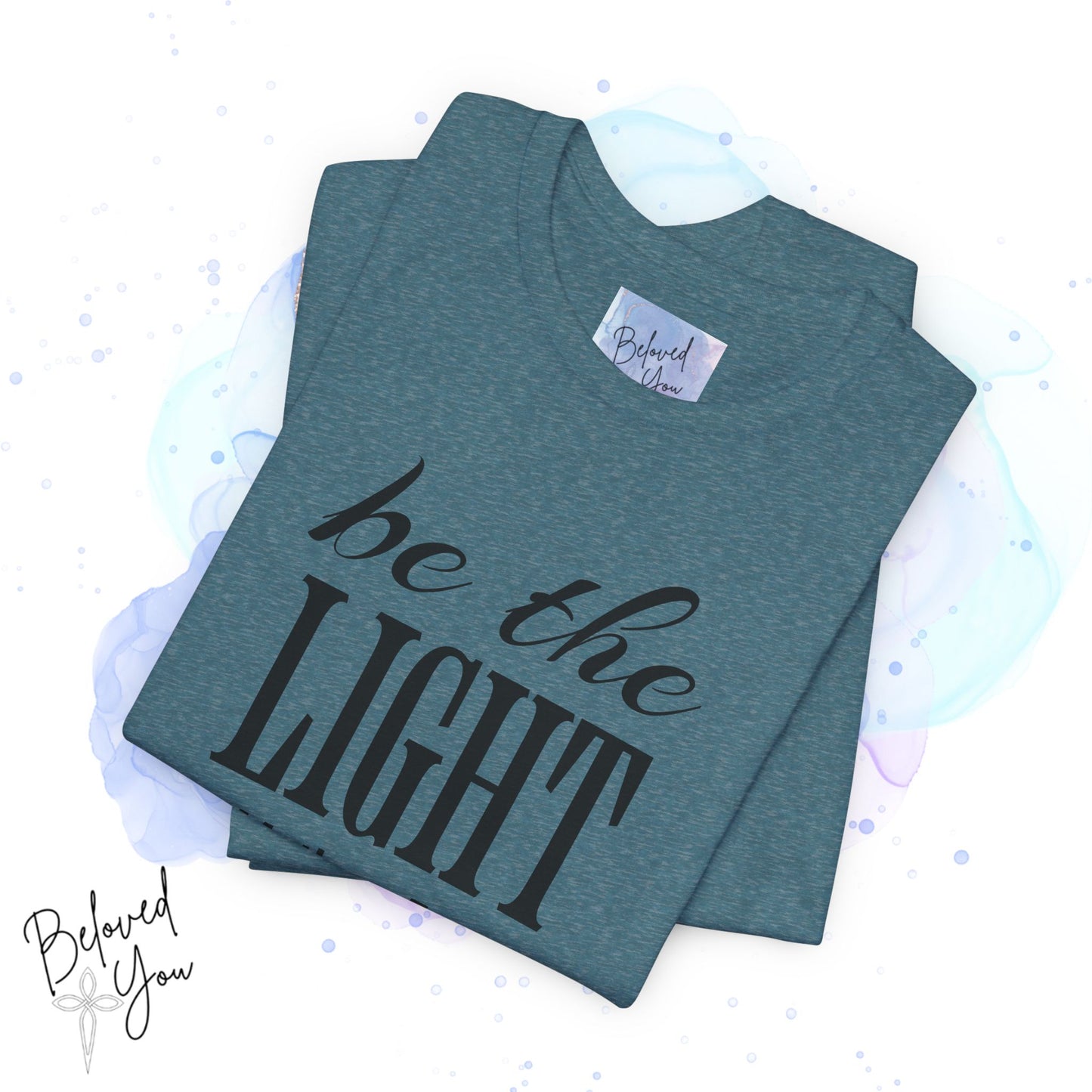 Be The Light - Jersey Short Sleeve T-Shirt with Inspirational Bible Verse