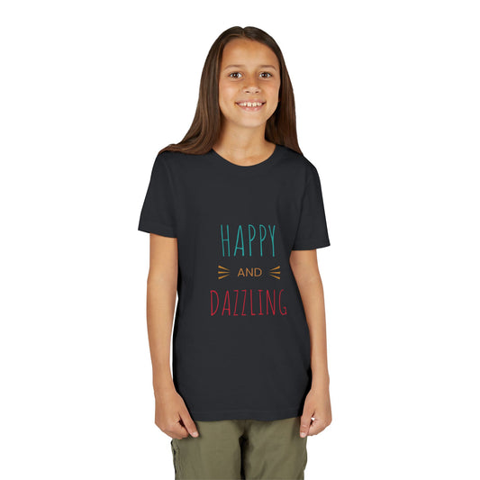 Happy and Dazzling Youth Short Sleeve Tee - Fun and Cheerful Kids Shirt