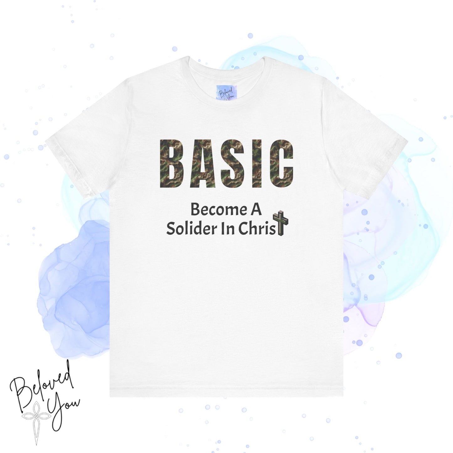 'BASIC - Become A Soldier In Christ' - Unisex Jersey Tee