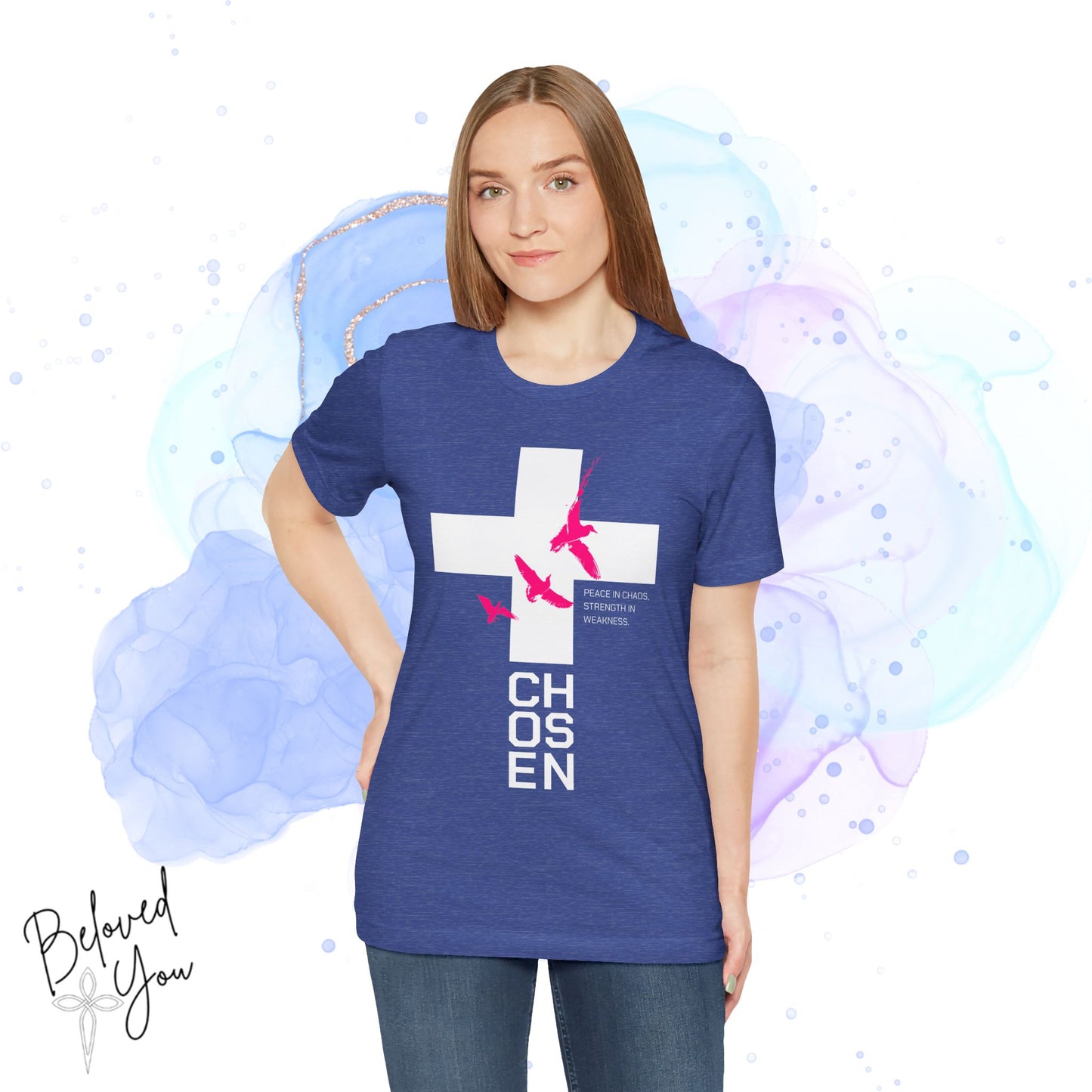 'Chosen' - Pink Unisex Inspirational Tee