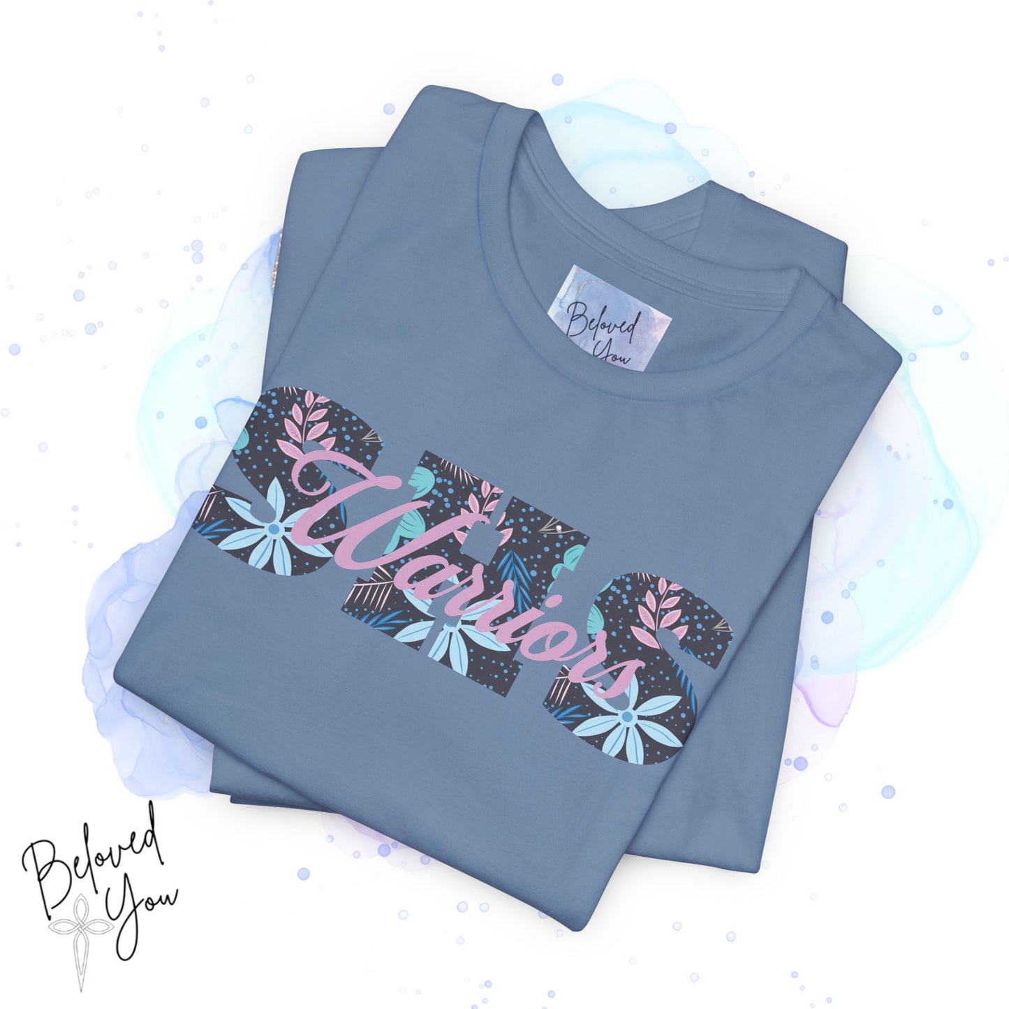 Warriors SHS Floral - Women's Short Sleeve Tee