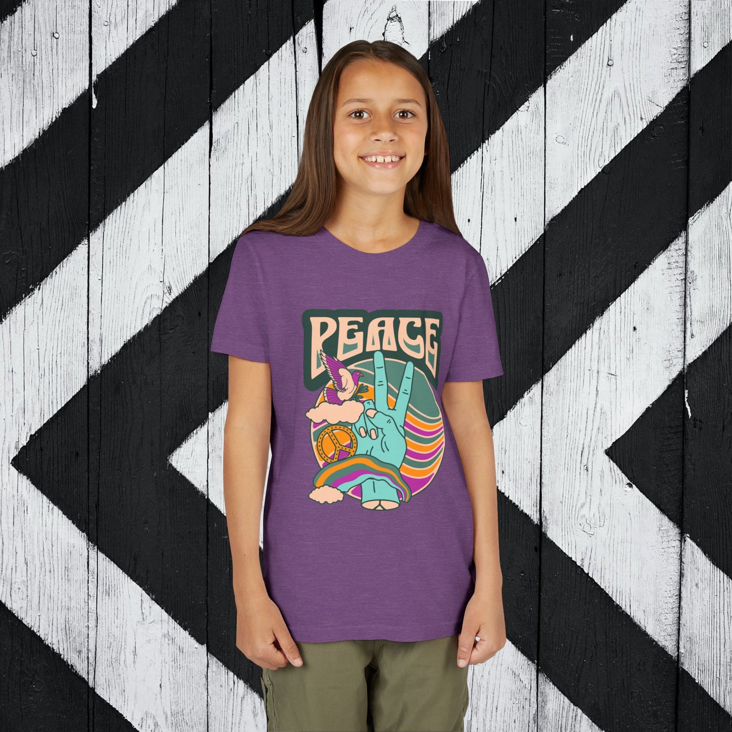 Youth Peace- Retro Short Sleeve Tee