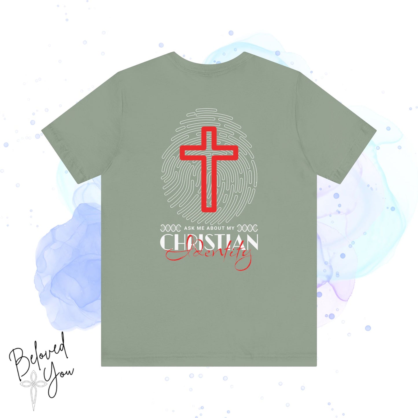 'Ask Me About My Christian Identity' - Unisex Jersey Short Sleeve Tee