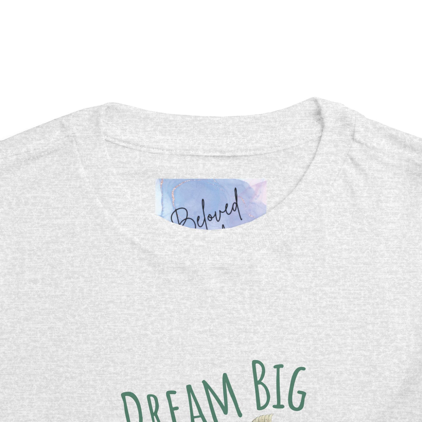 Toddler Dream Big Tee – 'Imagine Bigger!' Inspirational Short Sleeve Shirt