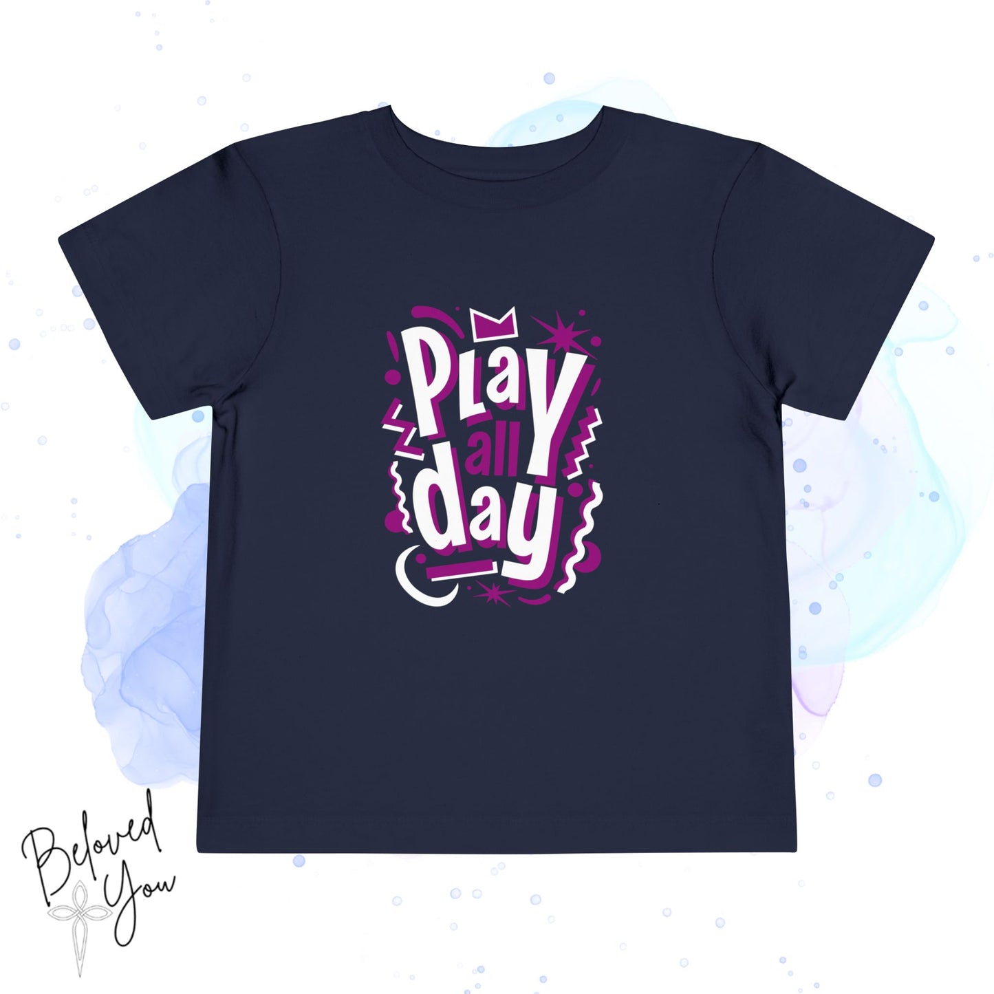 Fun Play All Day - Purple Toddler Short Sleeve Tee