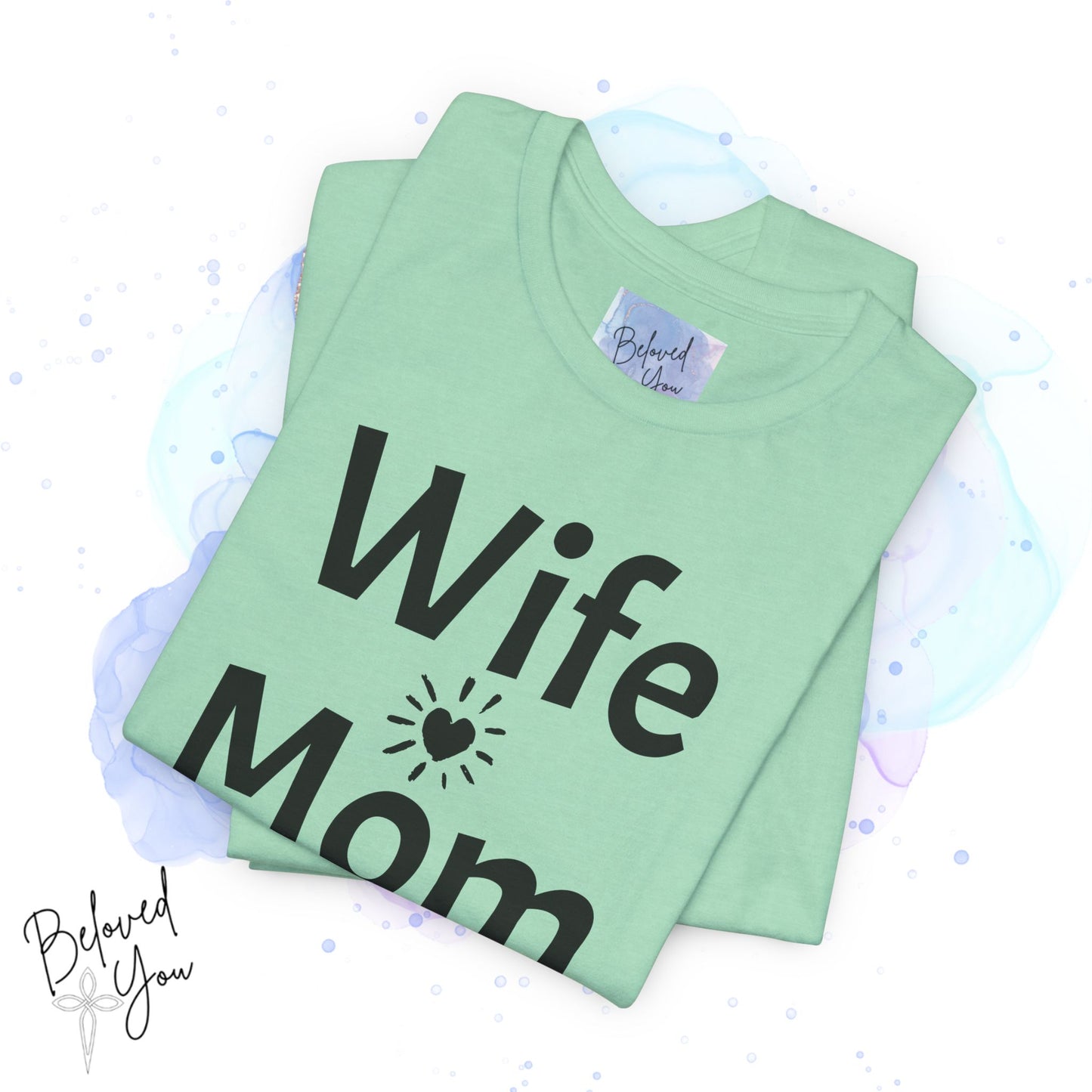 Wife Mom Boss Jersey Tee - Comfortable & Motivational Shirt for Moms