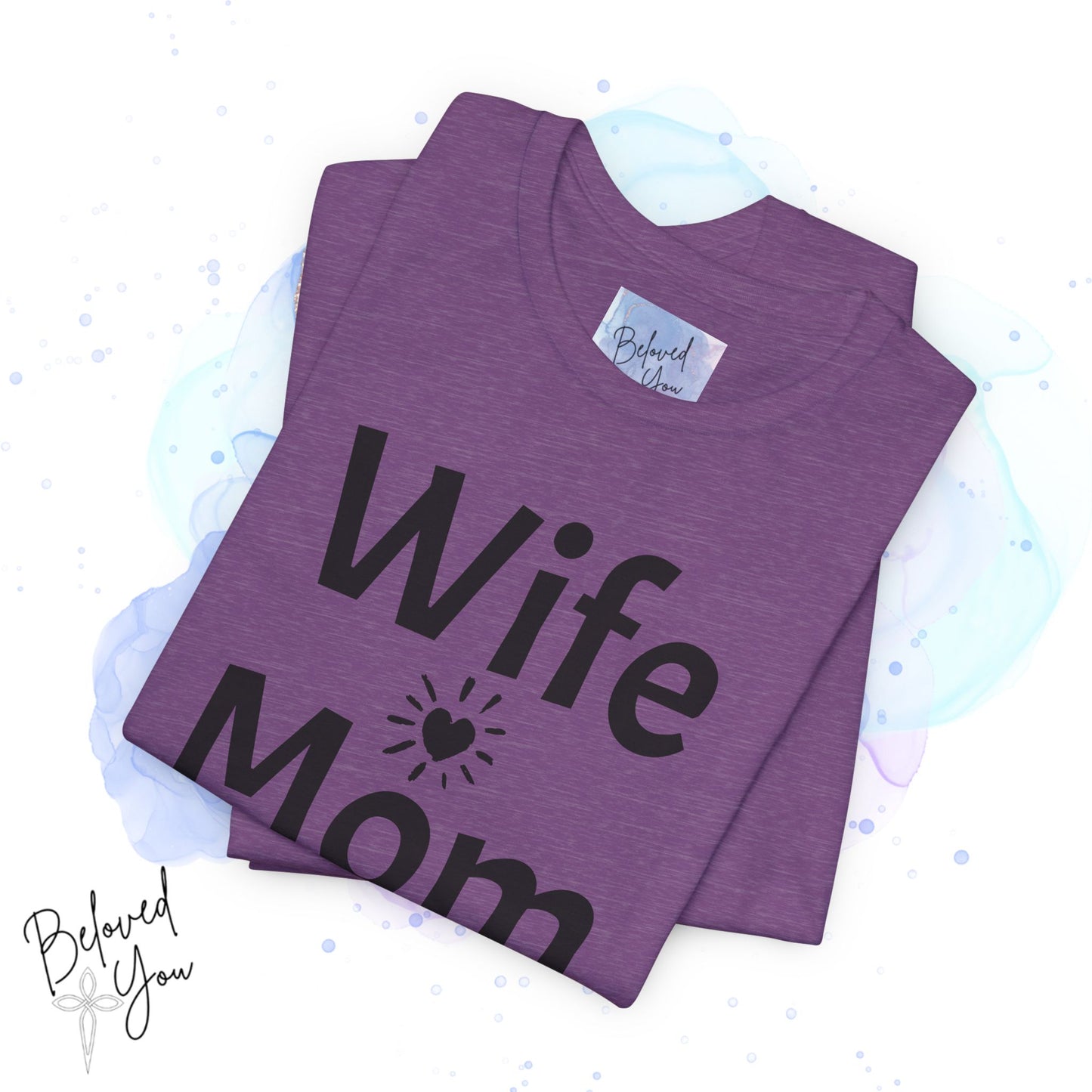 Wife Mom Boss Jersey Tee - Comfortable & Motivational Shirt for Moms