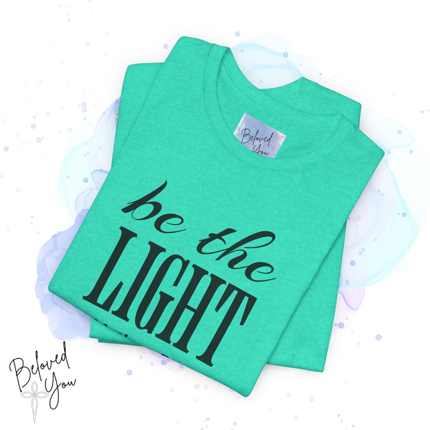 Be The Light - Jersey Short Sleeve T-Shirt with Inspirational Bible Verse
