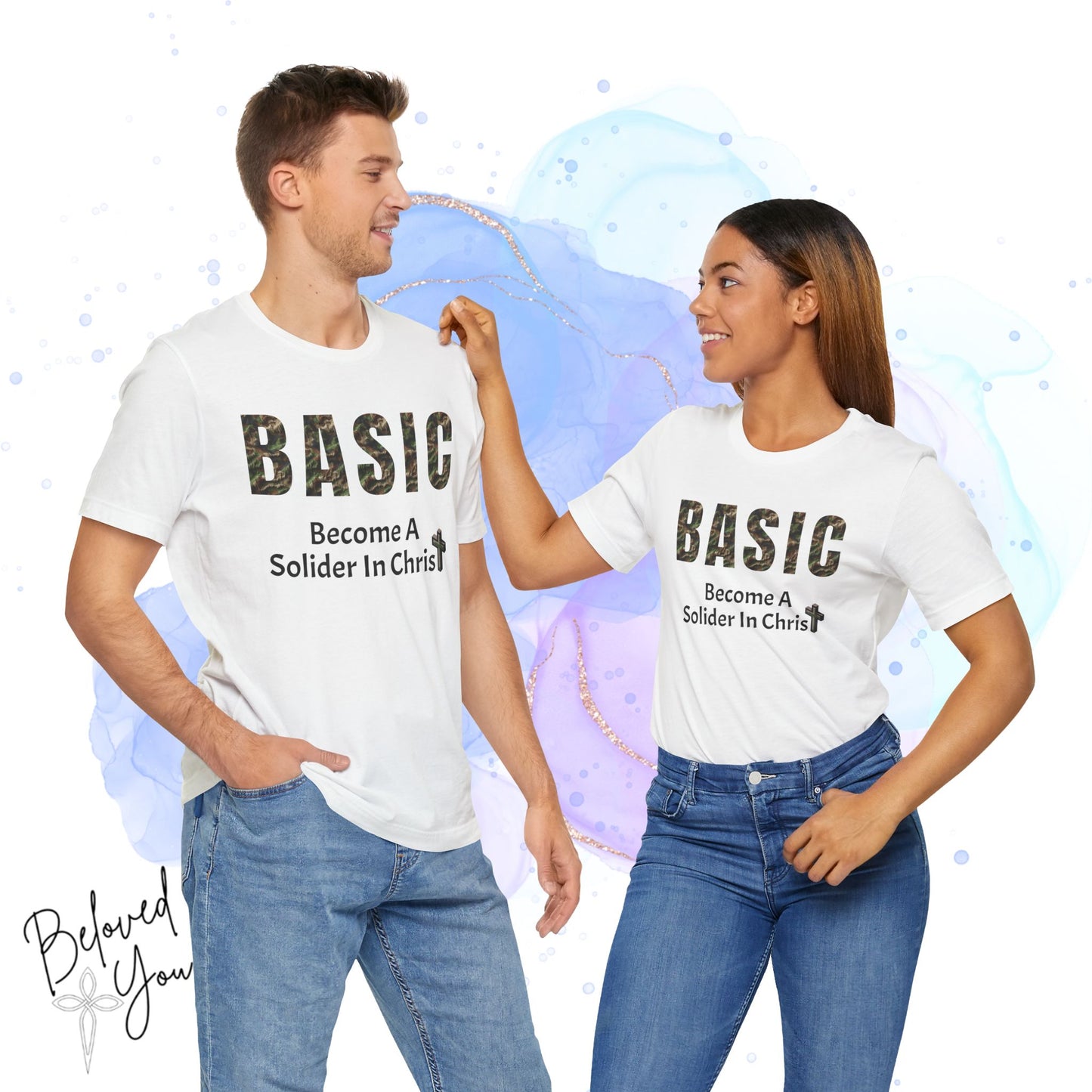 'BASIC - Become A Soldier In Christ' - Unisex Jersey Tee