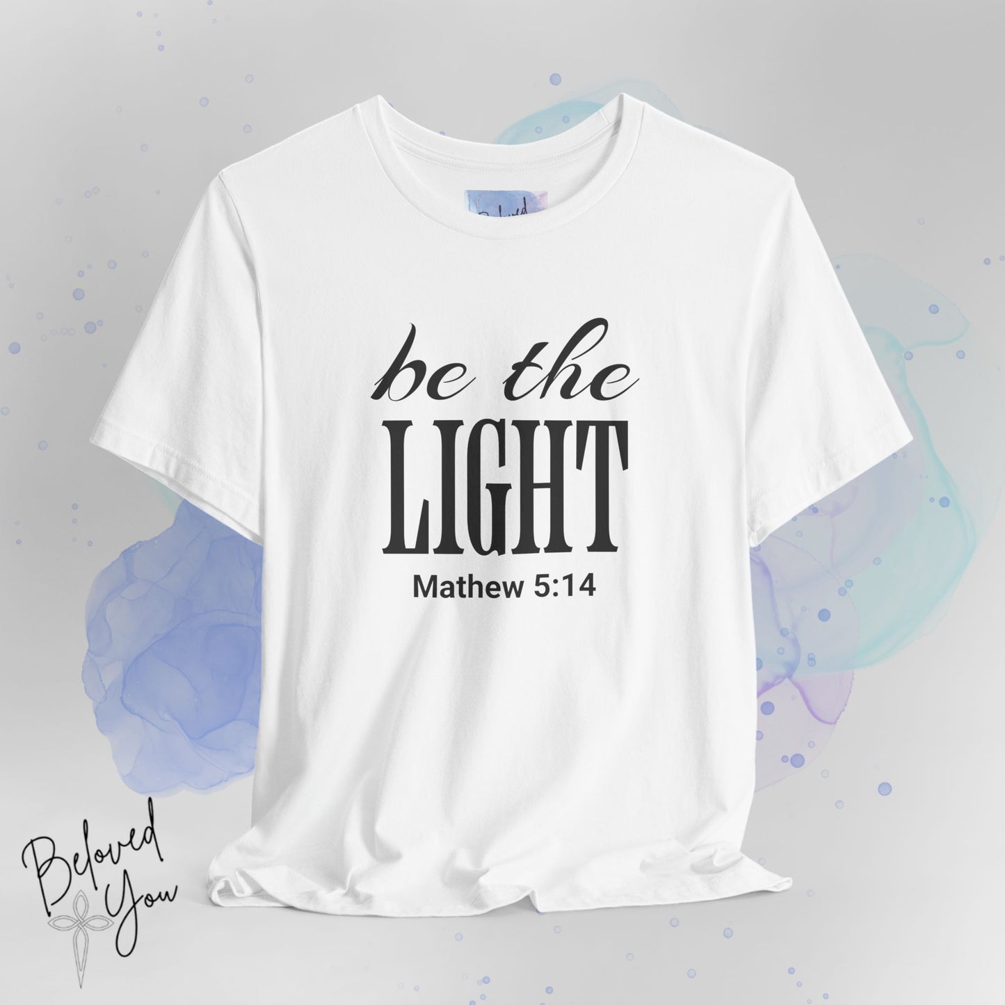 Be The Light - Jersey Short Sleeve T-Shirt with Inspirational Bible Verse
