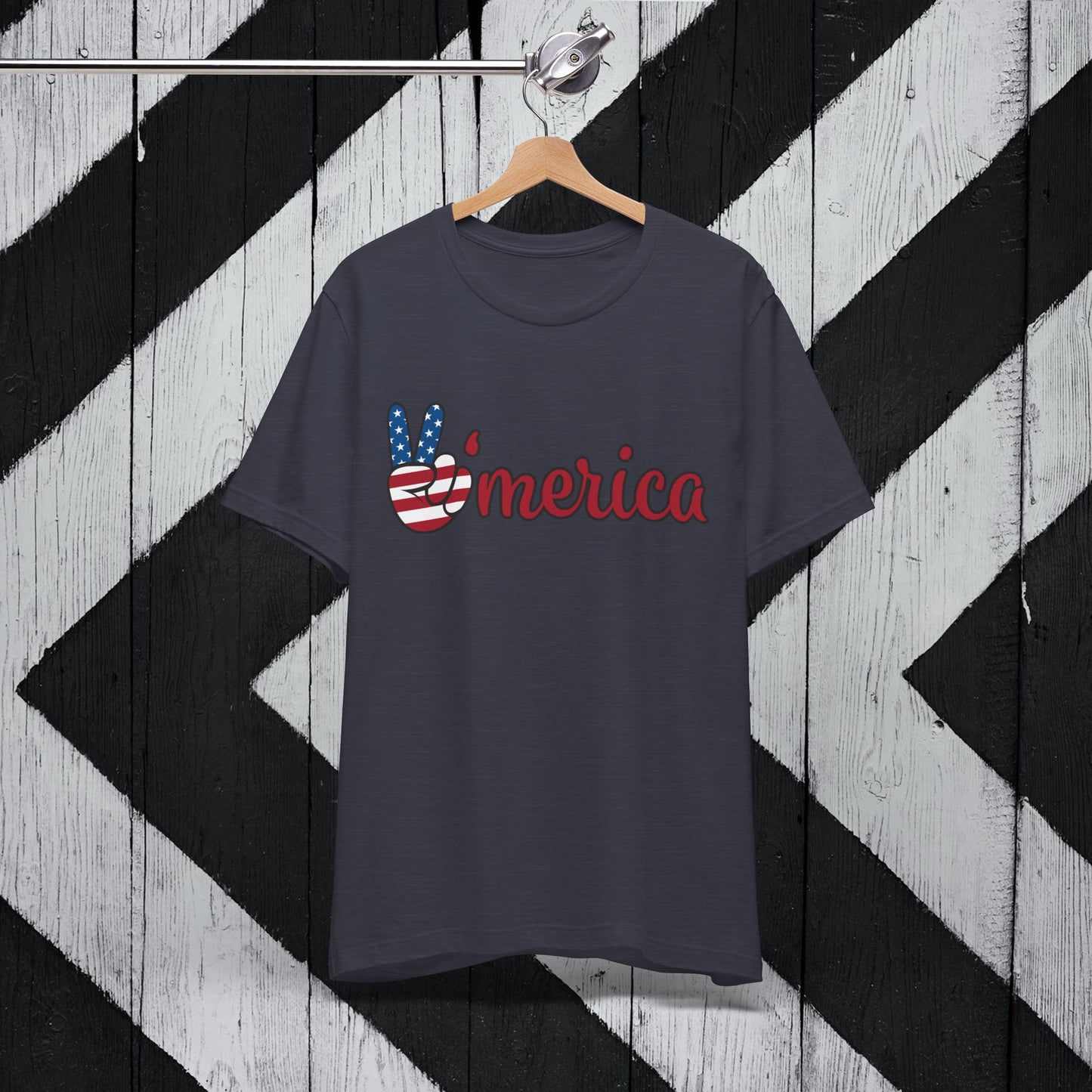 Peaceful America Tee - Unisex Jersey Short Sleeve Shirt for Patriotic Celebrations