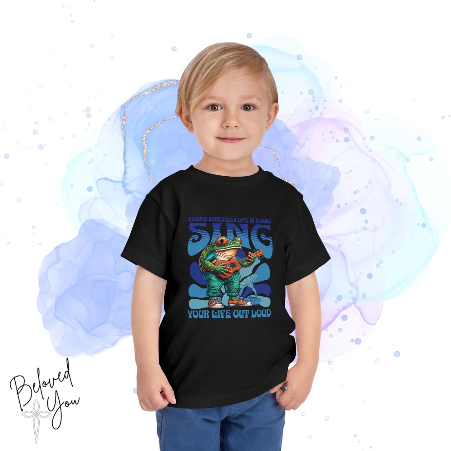 "Sing Your Life Out Loud"- Blue Toddler Short Sleeve Tee