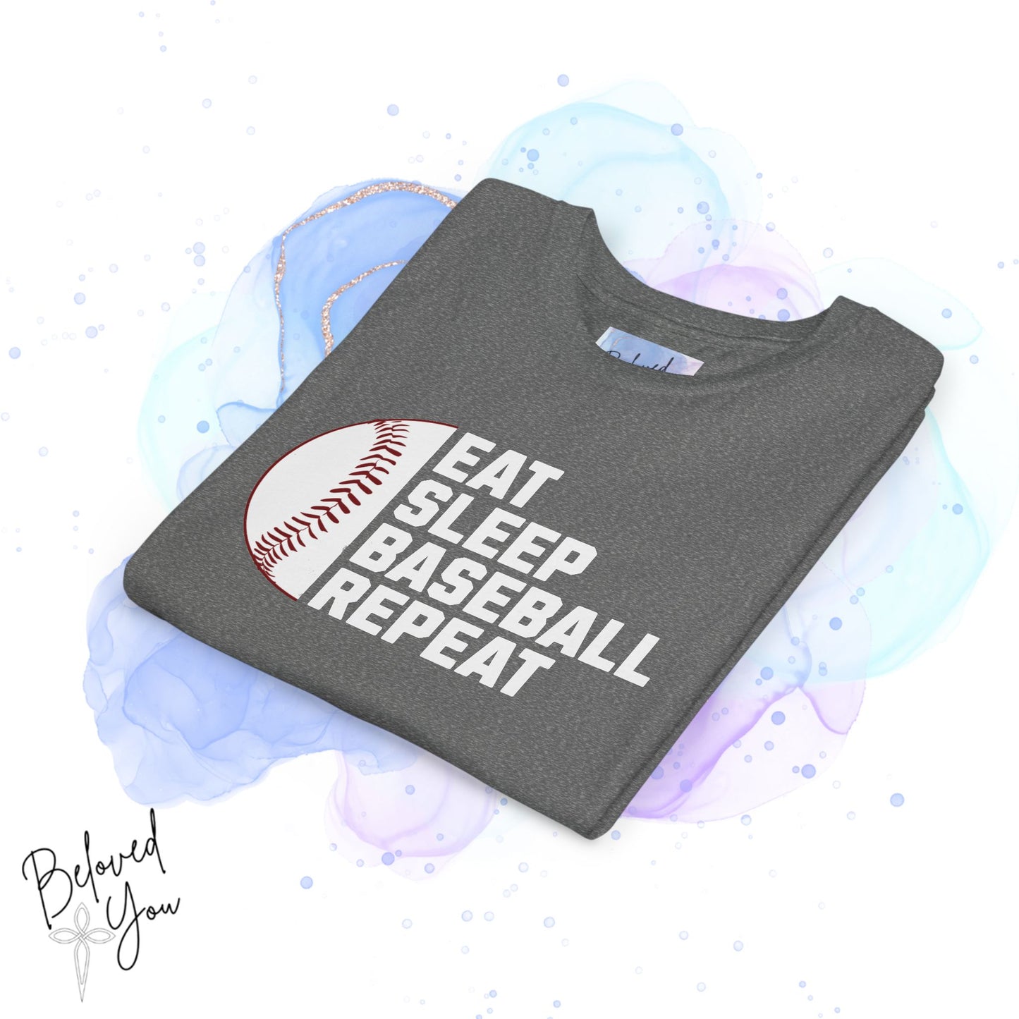 Eat Sleep Baseball Repeat - Youth Baseball Tee