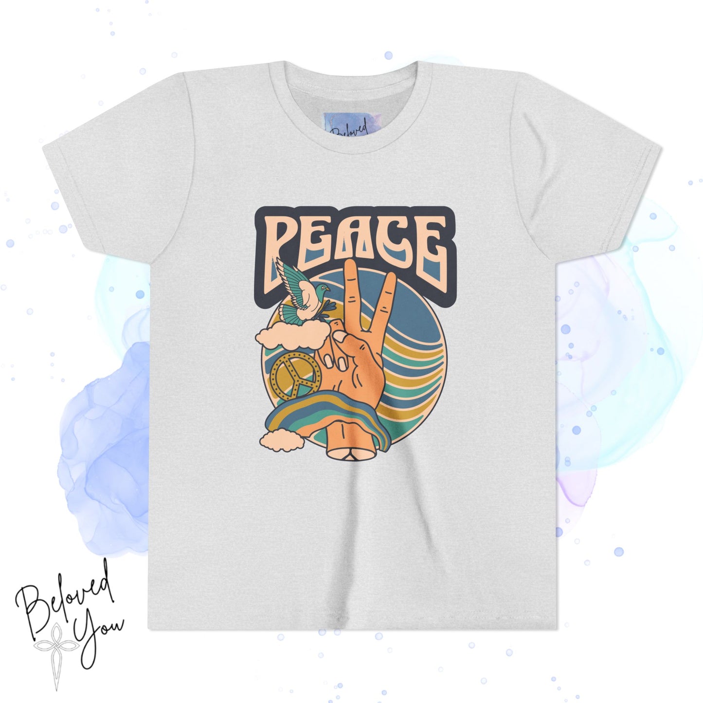 Youth Peace - Blue Green Gold Short Sleeve Tee