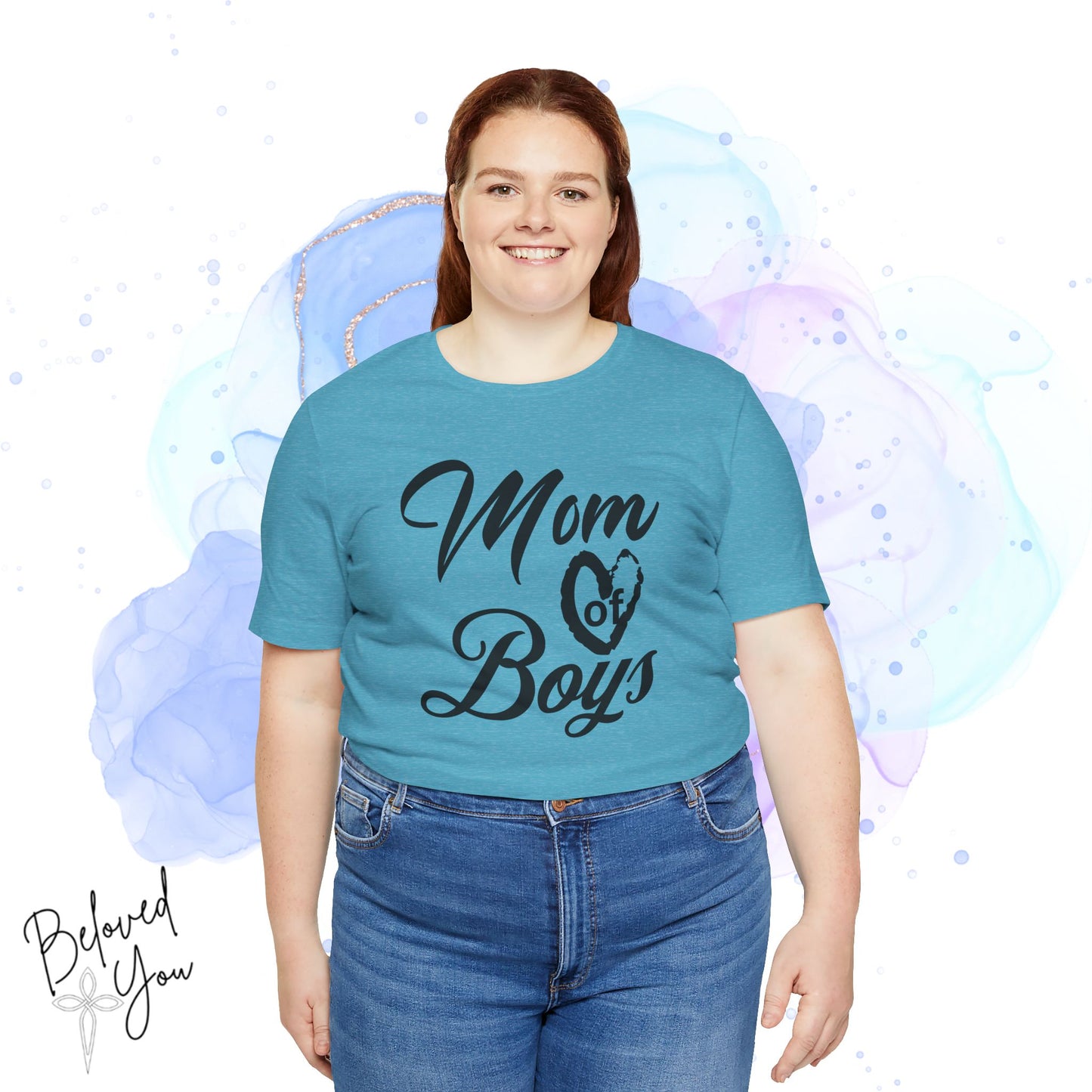 Mom of Boys Jersey Tee