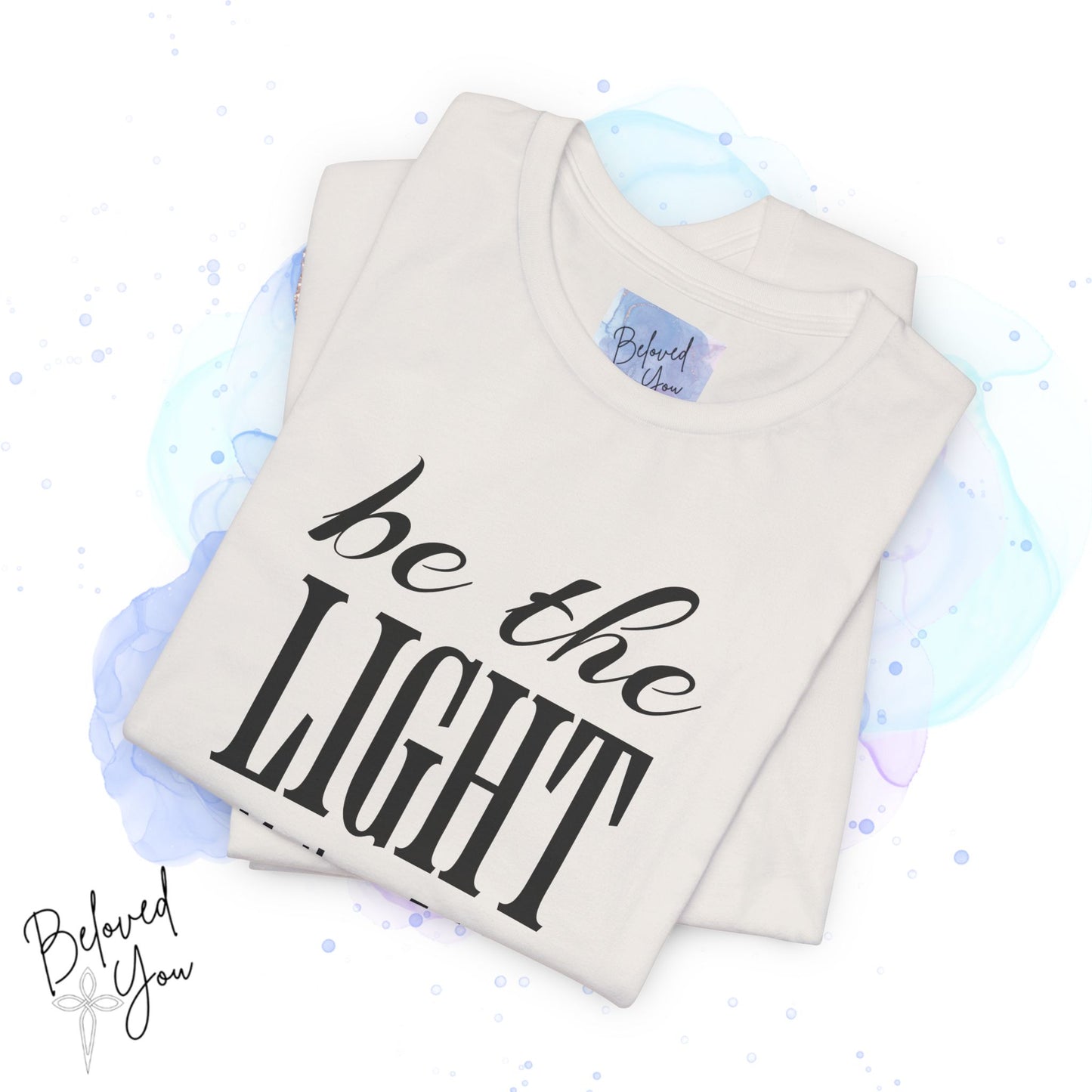 Be The Light - Jersey Short Sleeve T-Shirt with Inspirational Bible Verse